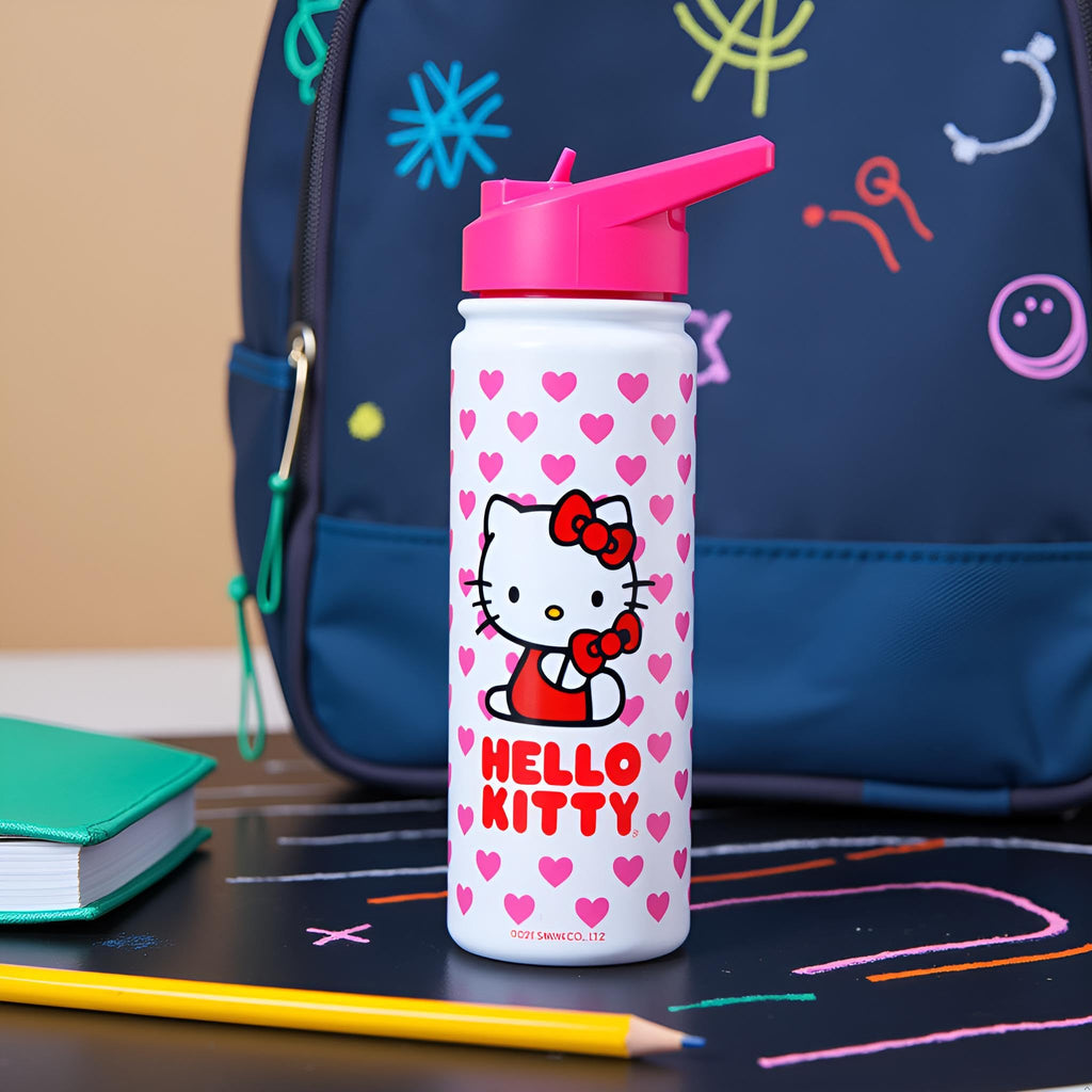 Sanrio Hello Kitty Insulated Stainless Steel Water Bottle | 20 Oz Insulated Water Bottle | Kids Water Bottle Thermos for Girls, Boys, Unisex