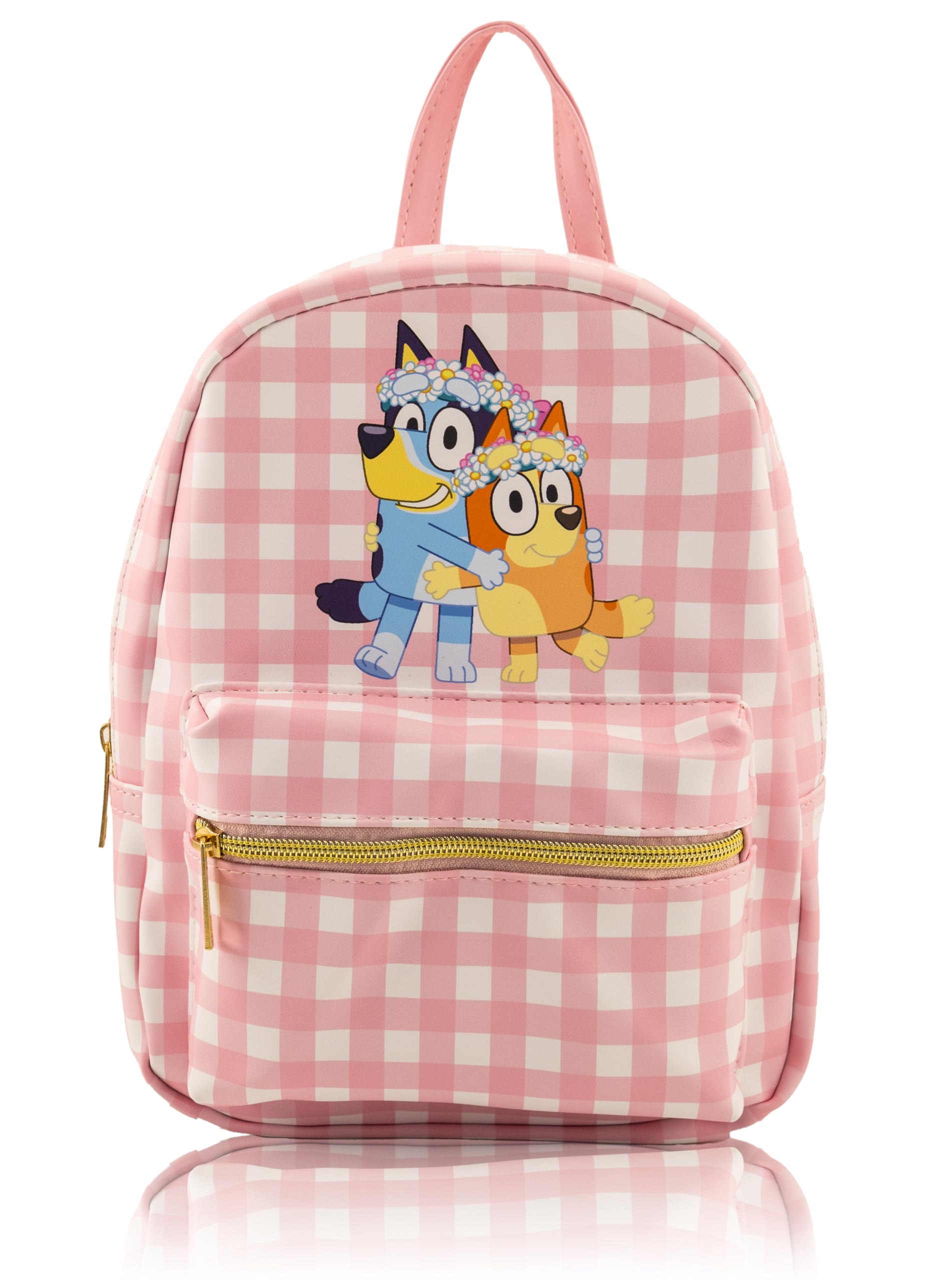 Fast Forward Bluey Mini Backpack for Kids & Adults | 10" PU Leather Backpack Purse | Toddler Travel Bag, Small Bookbag for School, Travel, or Everyday Use | Ages 3+