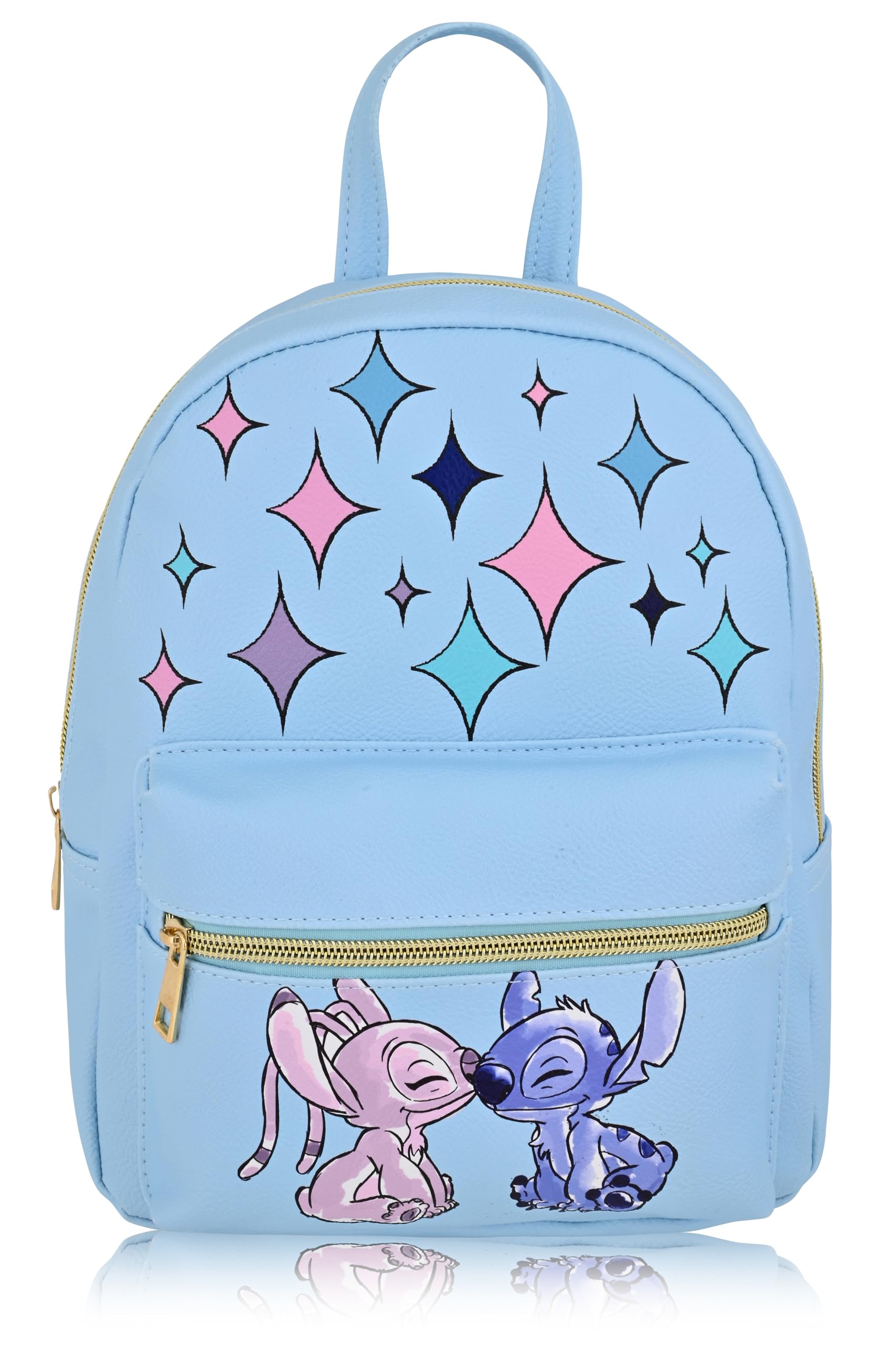 Disney Lilo and Stitch Backpack for Women, Men, Unisex | Cute PU Leather 10" Mini Backpack Purse | Stitch Bag & Accessories