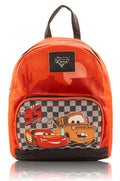 Disney Pixar Cars Lightning McQueen Mini Backpack | 10" PU Leather Backpack Purse for Kids & Adults | Toddler Travel Bag, Small Bookbag for School, Travel, or Everyday Use | Ages 3+