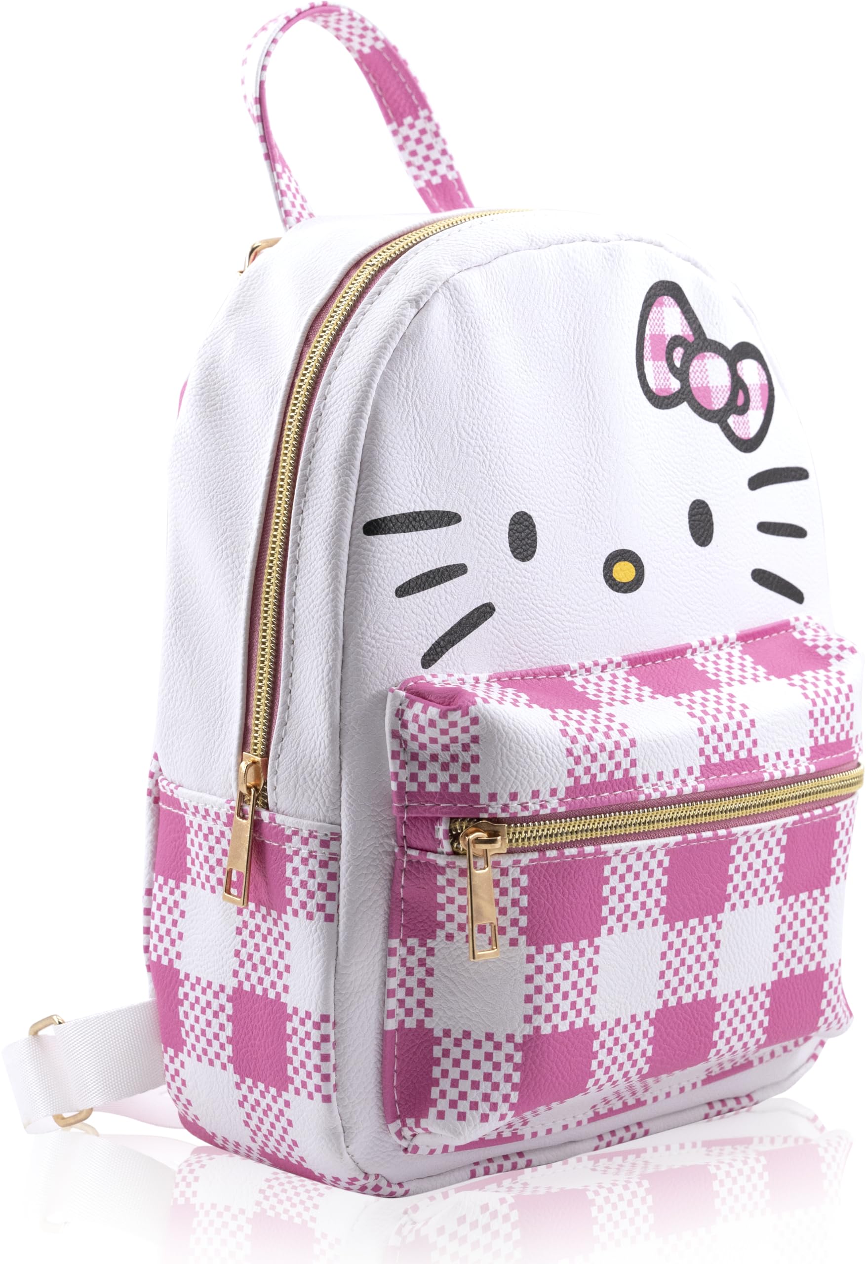Fast Forward Sanrio Hello Kitty Backpack for Women, Men, Unisex | 10" PU Leather Mini Backpack Purse | Hello Kitty Accessory