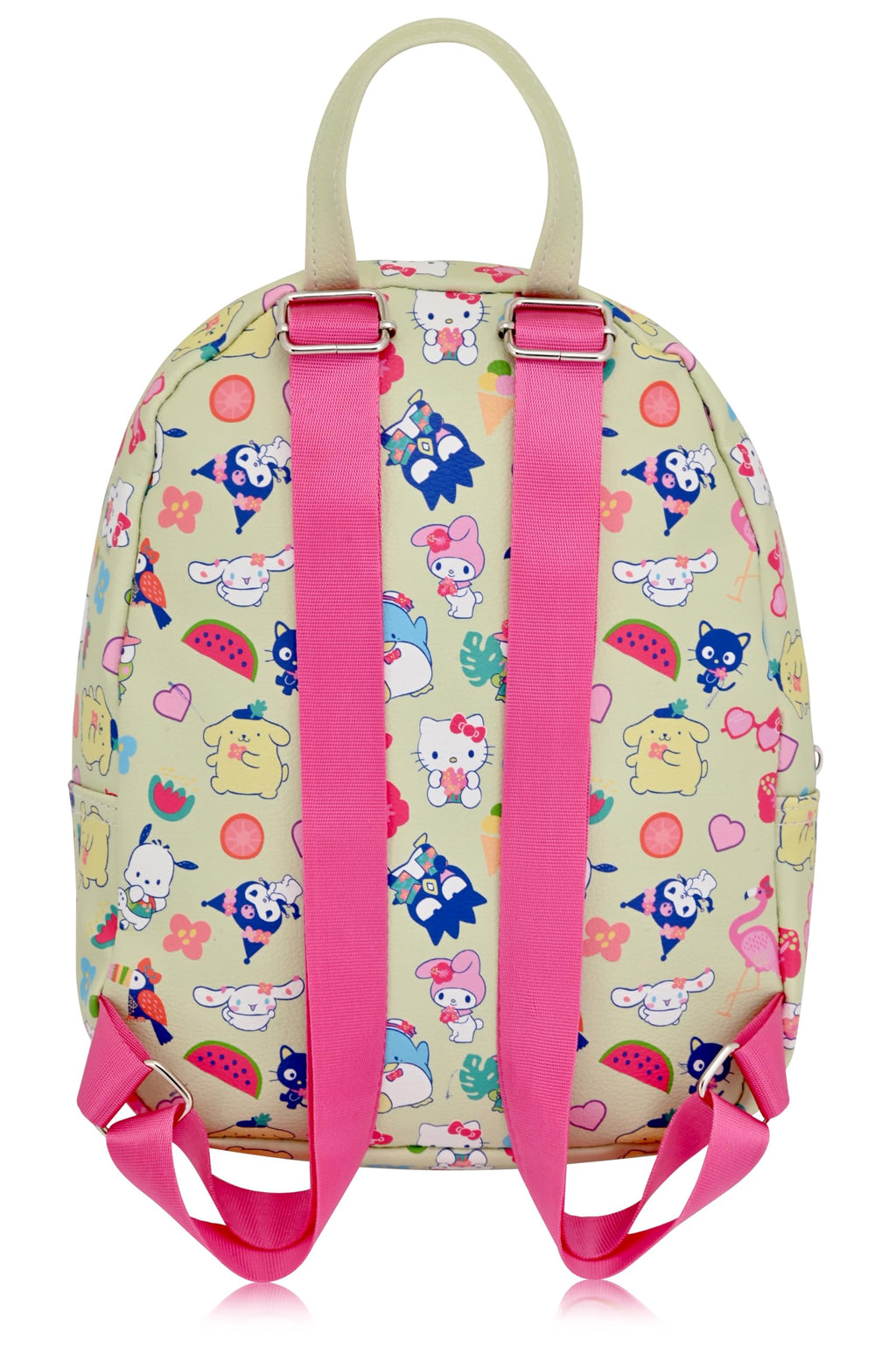 Fast Forward Sanrio Hello Kitty 10" Unisex Daypack Backpack | Cute PU Leather Mini Backpack Purse Shoulder Purse | Hello Kitty Bag and Accessories