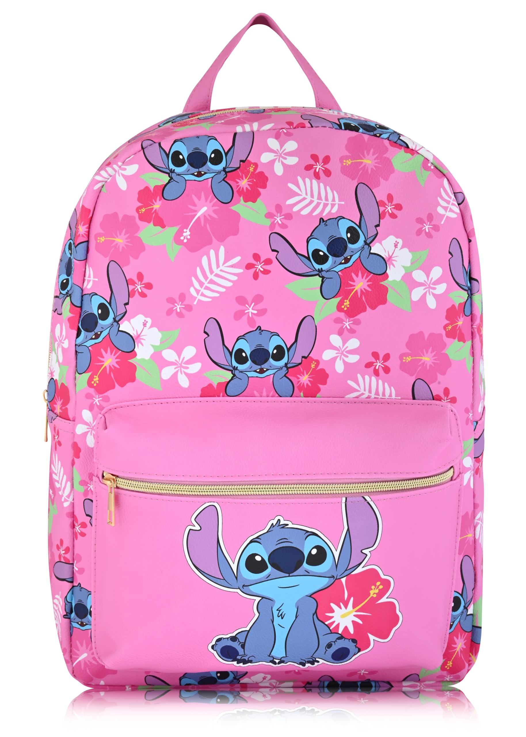 Hello Kitty, Stitch, Princess, Care Bears or Mickey Mouse Backpack for Women, Men, Unisex | Cute PU Leather Large Backpack