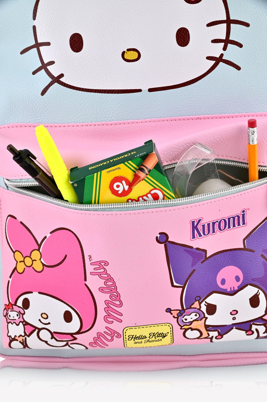 Hello Kitty, Stitch, Princess, Care Bears or Mickey Mouse Backpack for Women, Men, Unisex | Cute PU Leather Large Backpack