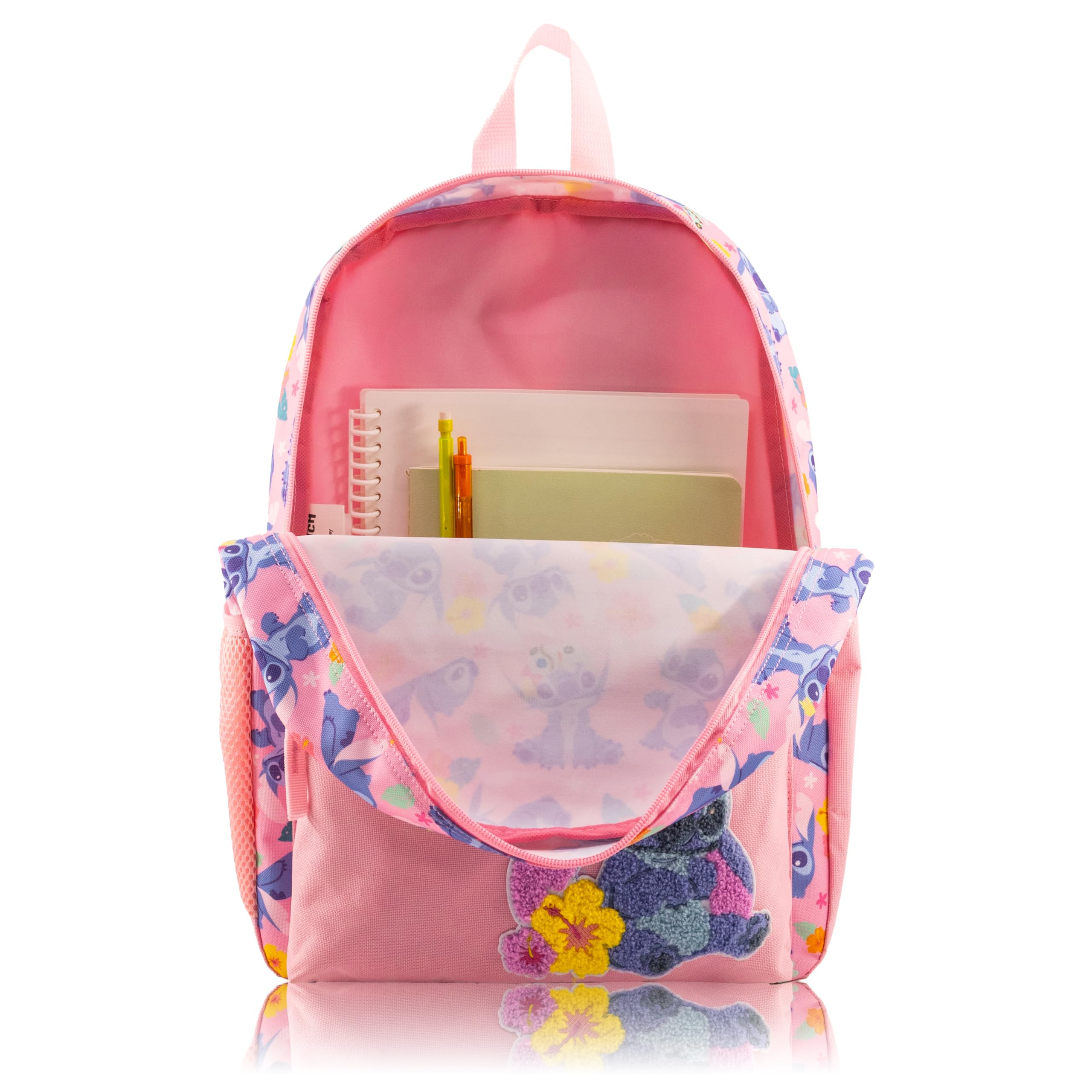 Fast Forward Hello Kitty, Bluey or Stitch Backpack for Kids | Embossed Print Bookbag for Girls, Boys, Unisex