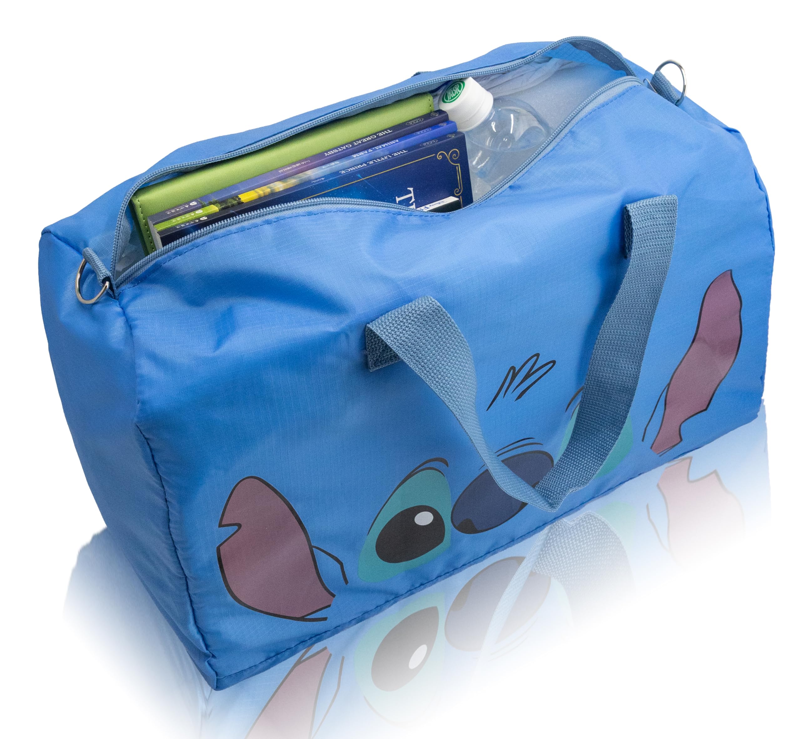 Stitch, Spiderman, Paw Patrol or Hello Kitty Duffle Bag | Lightweight Foldable Travel Duffel with Shoulder Strap & Luggage Sleeve