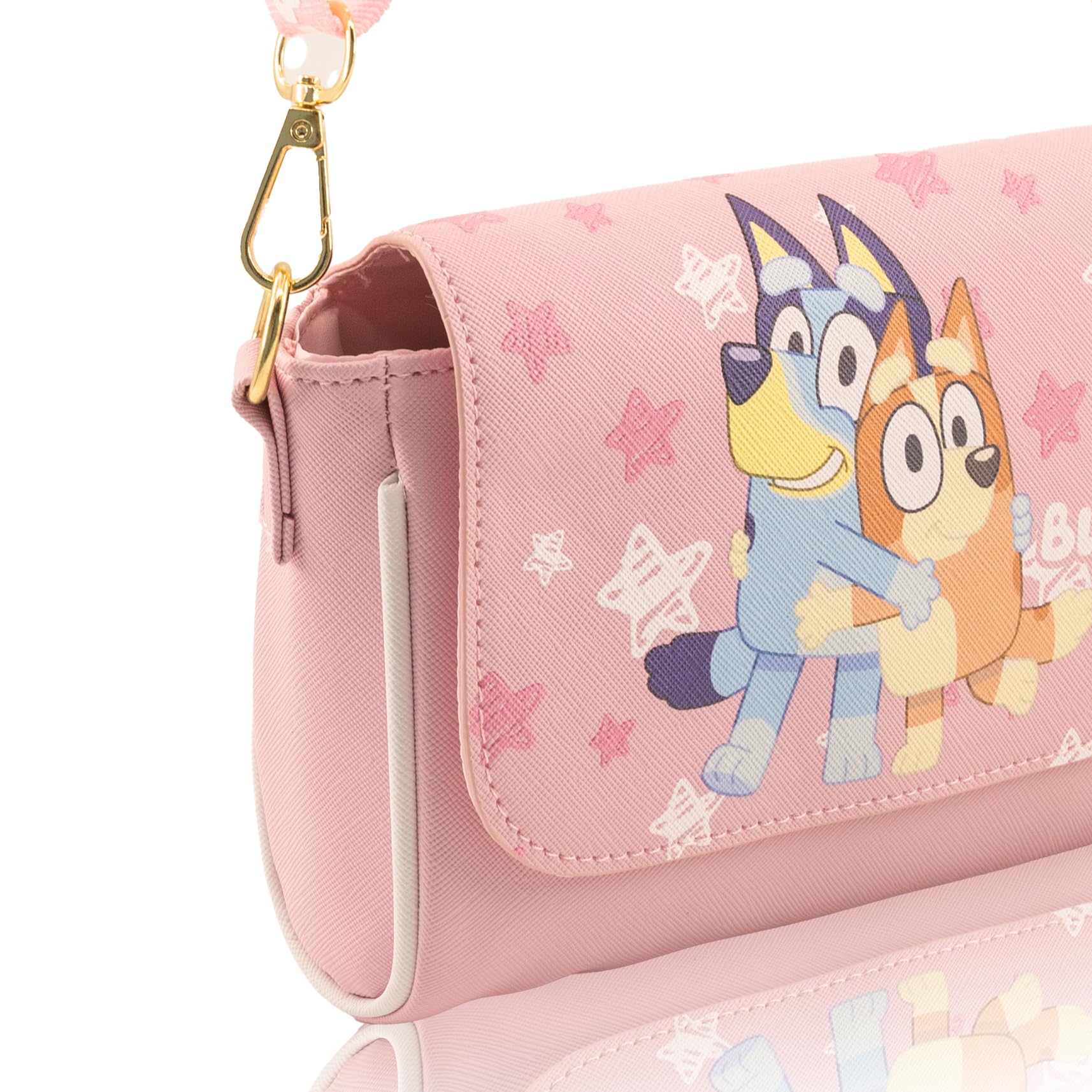 Fast Forward Stitch, Hello Kitty or Bluey Girls Purse | Small Crossbody Shoulder Bag with Adjustable Strap
