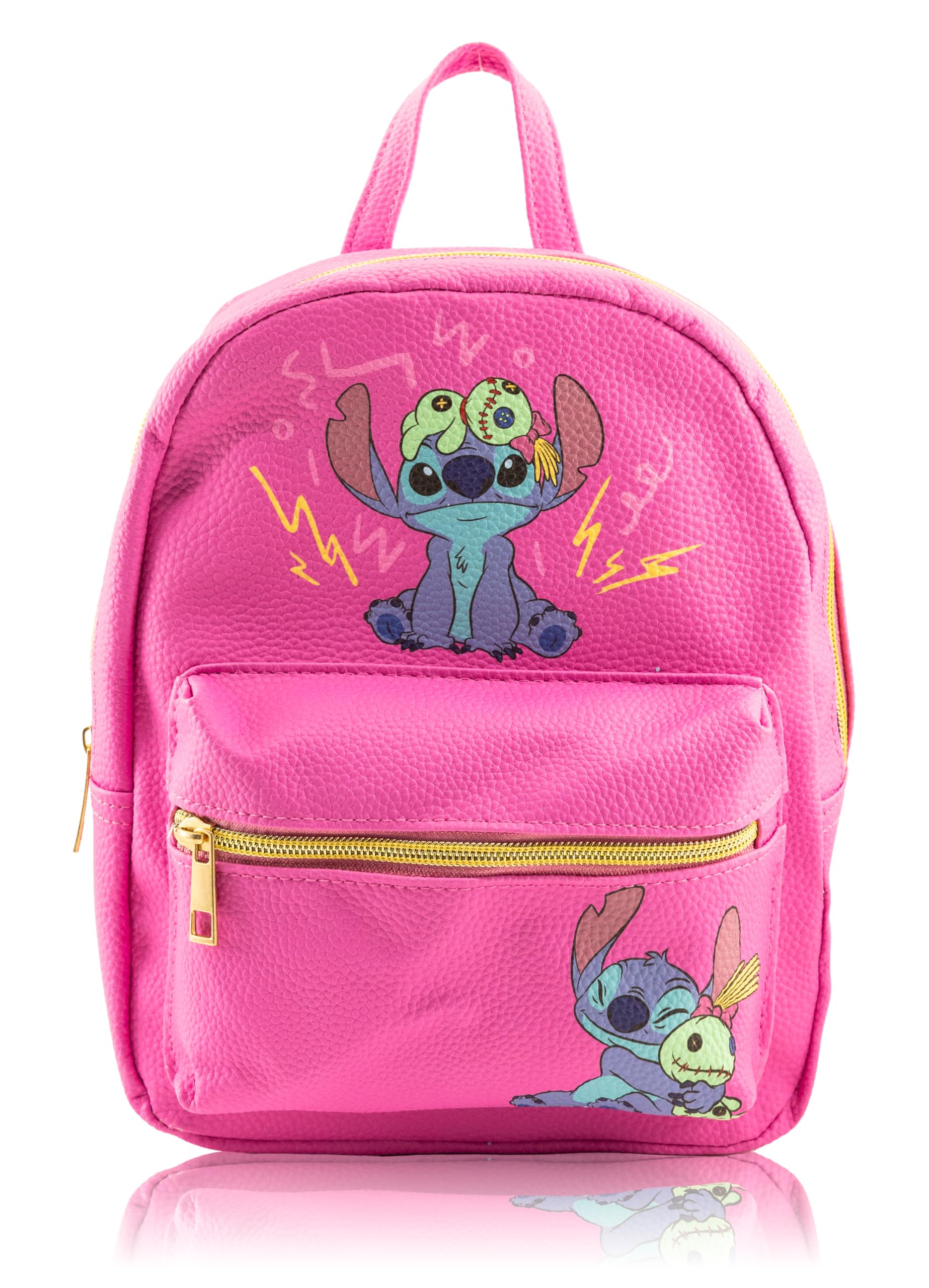 Disney Lilo and Stitch Backpack for Women, Men, Unisex | Cute PU Leather 10" Mini Backpack Purse | Stitch Bag & Accessories
