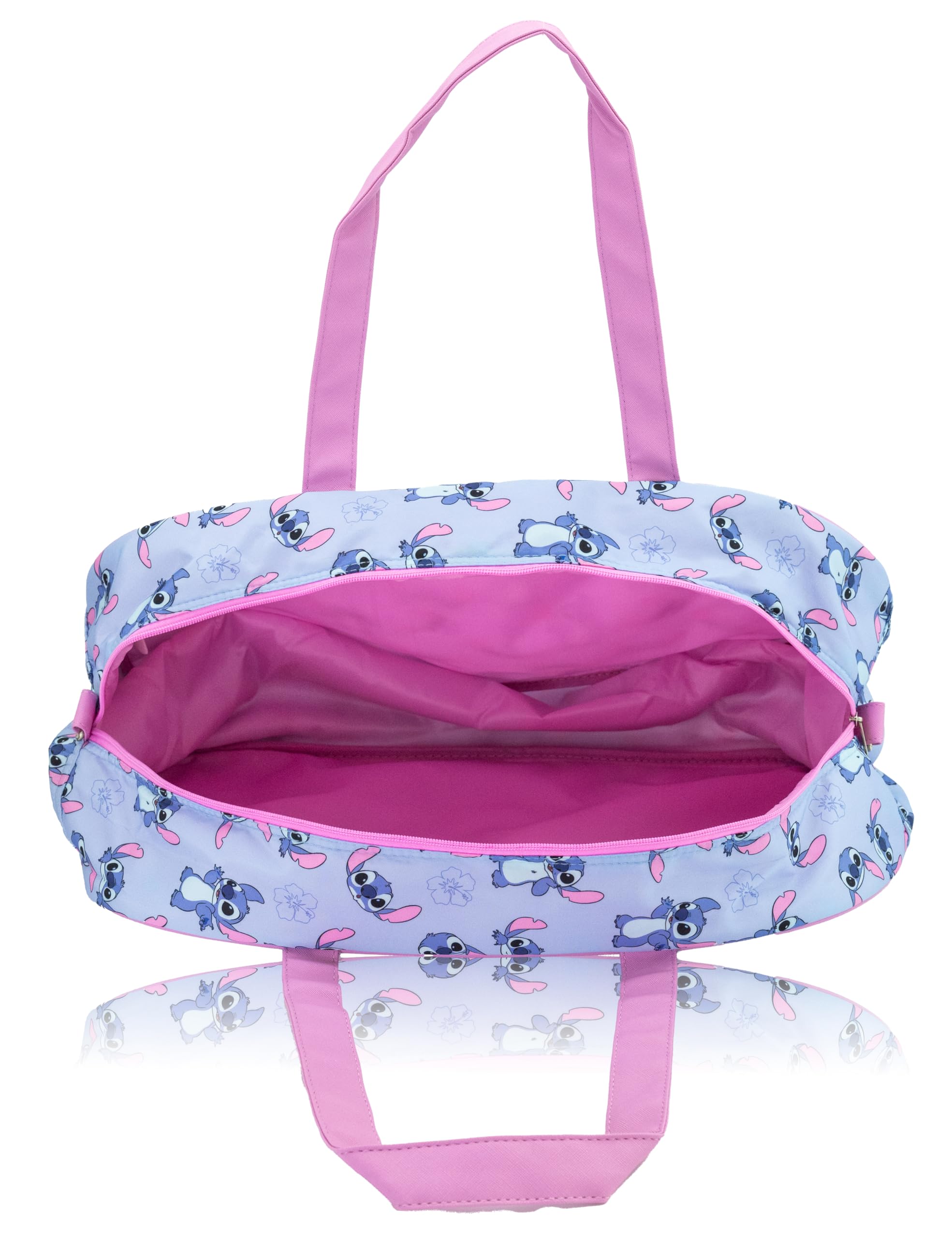 Stitch, Hello Kitty, Bluey or Spiderman Overnighter 10" Duffle Bag for Kids | Lightweight Travel Weekender Duffel for Girls and Women | Ages 3+