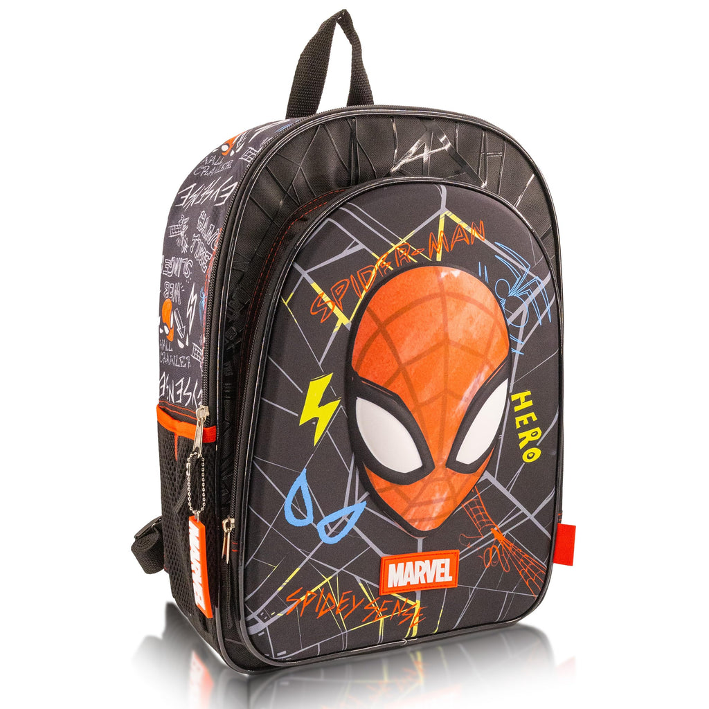 Marvel Spiderman Backpack for Boys, Girls, Unisex | Cute Spiderman Bag 16" Spiderman Backpack for Toddlers | Marvel Spiderman EVA Molded Backpack for School