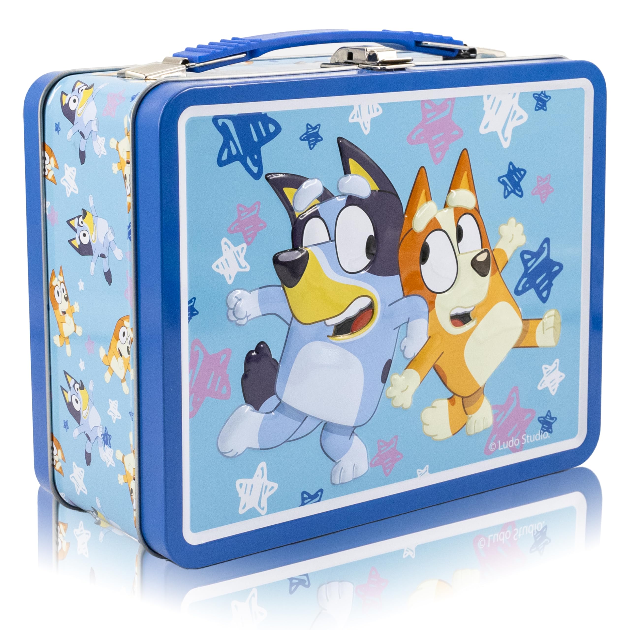 Fast Forward Stitch, Spiderman, Bluey or Hello Kitty Tin Lunch Box for Kids | Stitch Tin Lunchbag for Boys, Girls, Unisex