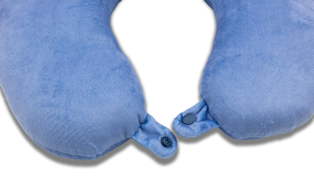 Fast Forward Disney Stitch Neck Pillow for Kids | Stitch Travel Pillow with Eye Mask Set | Toddler Travel Pillow, Airplane Pillow for Car and Plane | Soft Kids Travel Set