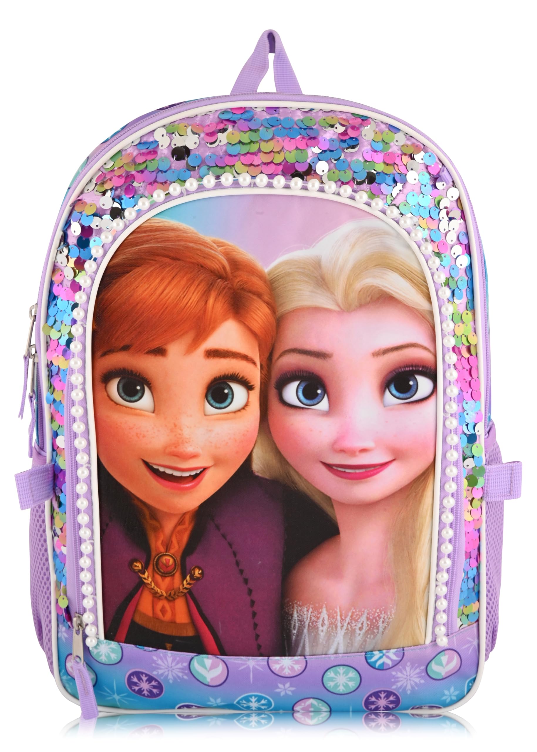 Disney Minnie Mouse or Frozen Backpack With Lunch Bag, Zip Case and ID Lanyard Set for Girls