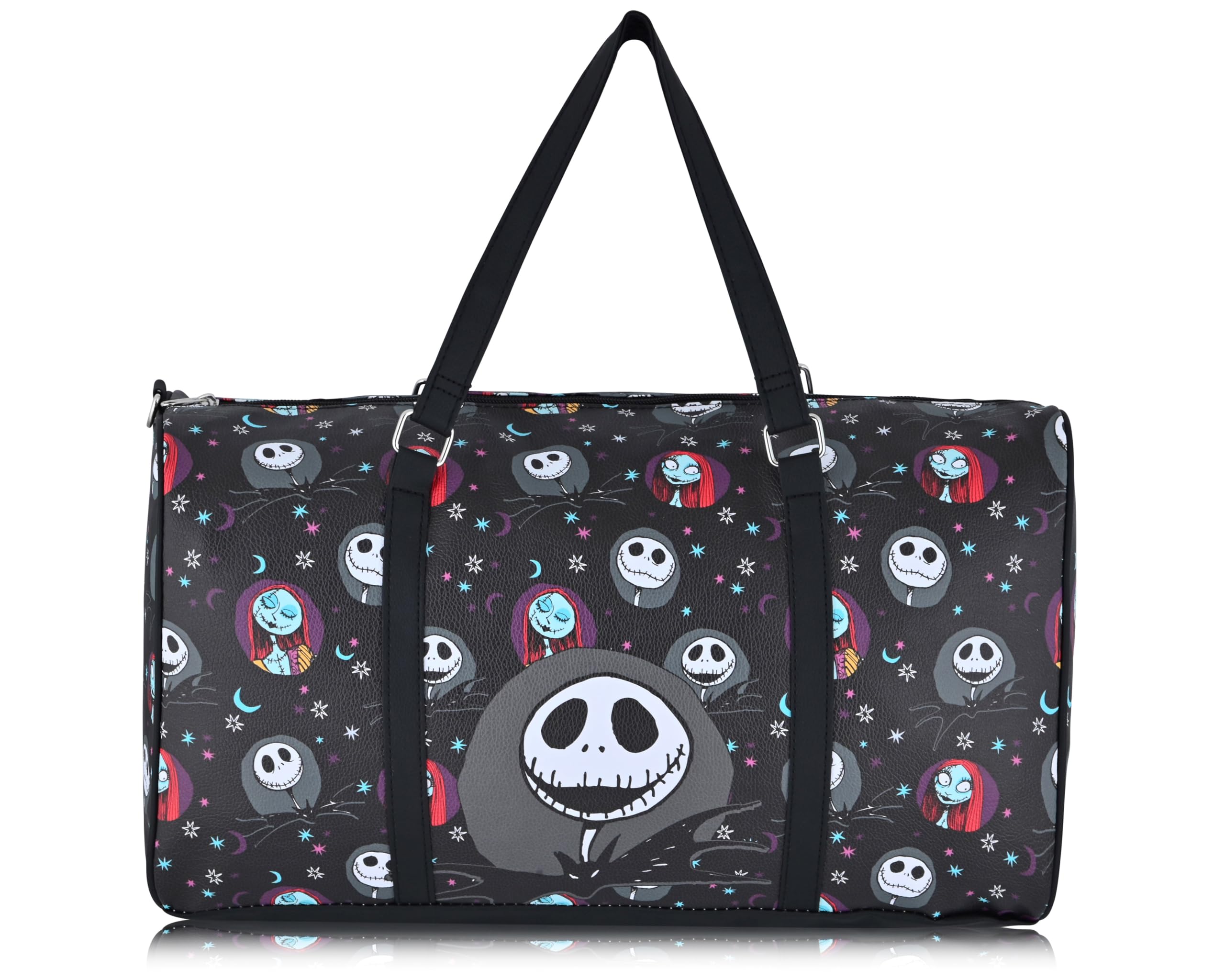 Stitch, Minnie, Mickey, Pooh, Harry Potter, or Jack Skellington 16" Leather Mini Travel Bag, Duffle Bag, Overnight Bag