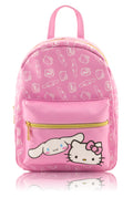 Fast Forward Sanrio Hello Kitty and Cinnamoroll Mini Backpack for Girls | PU Leather Daypack Backpack Featuring Hello Kitty and Cinnamoroll | Small Travel Bag, Lightweight Backpack | Ages 3+