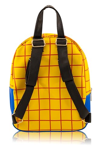 Disney Toy Story Woody Mini Backpack for Kids & Adults | 10" PU Leather Disney Backpack Purse Featuring Woody | Toddler Travel Bag, Small Backpack Bookbag for School, Travel, or Theme Park | Ages 3+