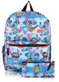 Fast Forward Disney Stitch School Backpack for Toddlers With Pencil Case | 16" Kids Bookbag for Boys, Girls, Unisex | LSCF84AR