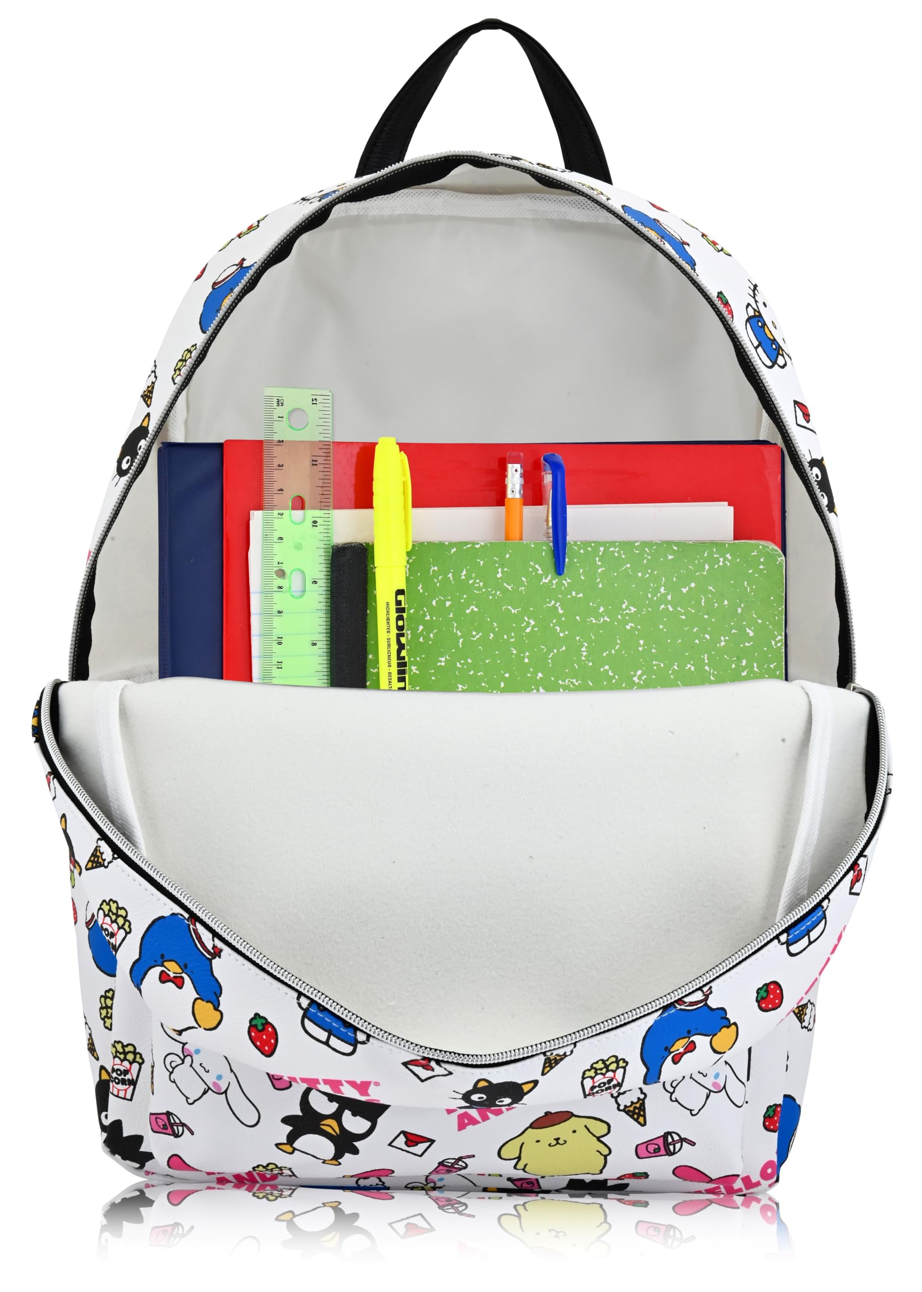 Hello Kitty, Stitch, Princess, Care Bears or Mickey Mouse Backpack for Women, Men, Unisex | Cute PU Leather Large Backpack