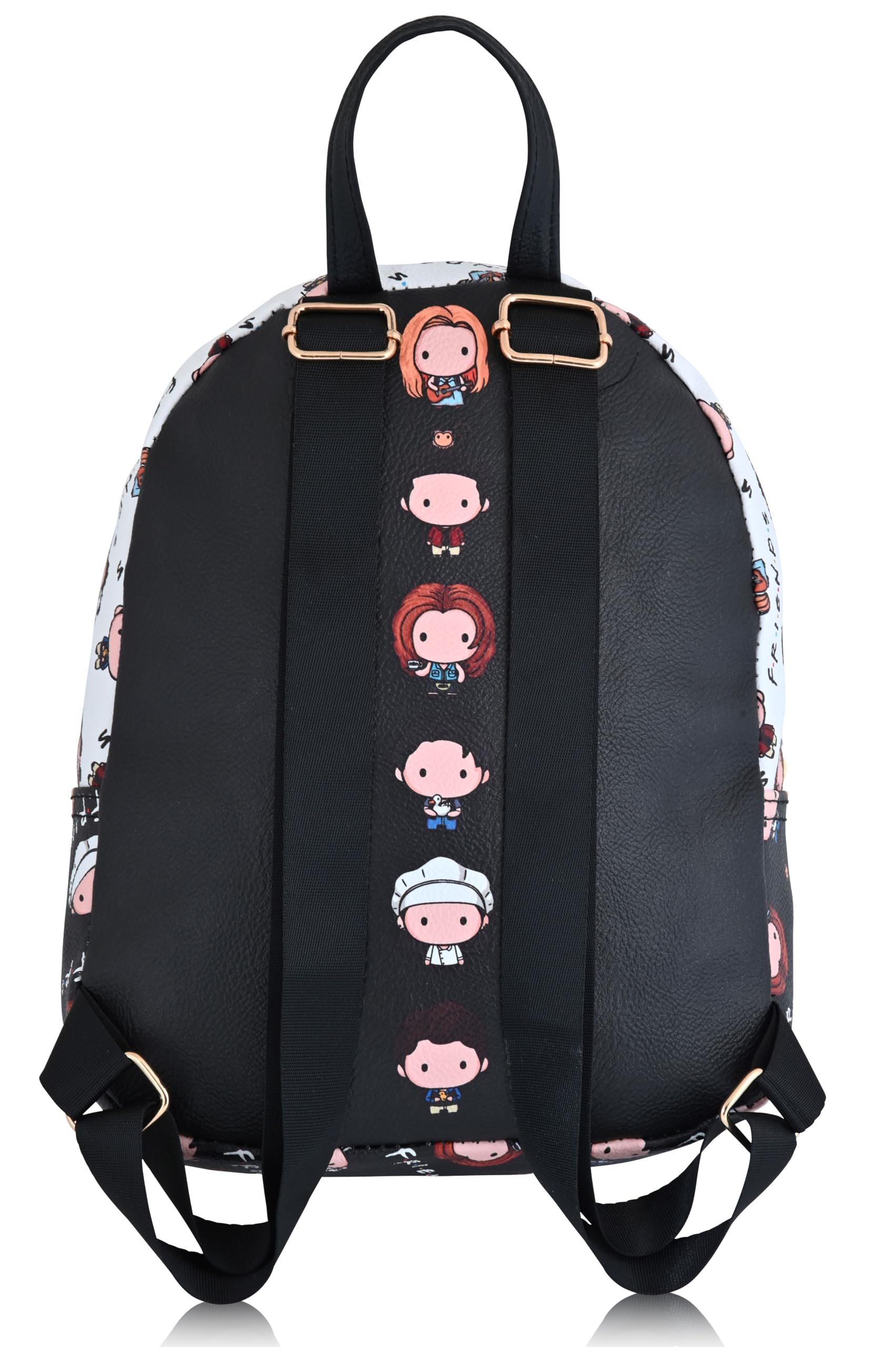 Fast Forward Friends Backpack for Women, Men, Unisex | Cute PU Leather 10" Mini Backpack Purse | Friends Bag & Accessories