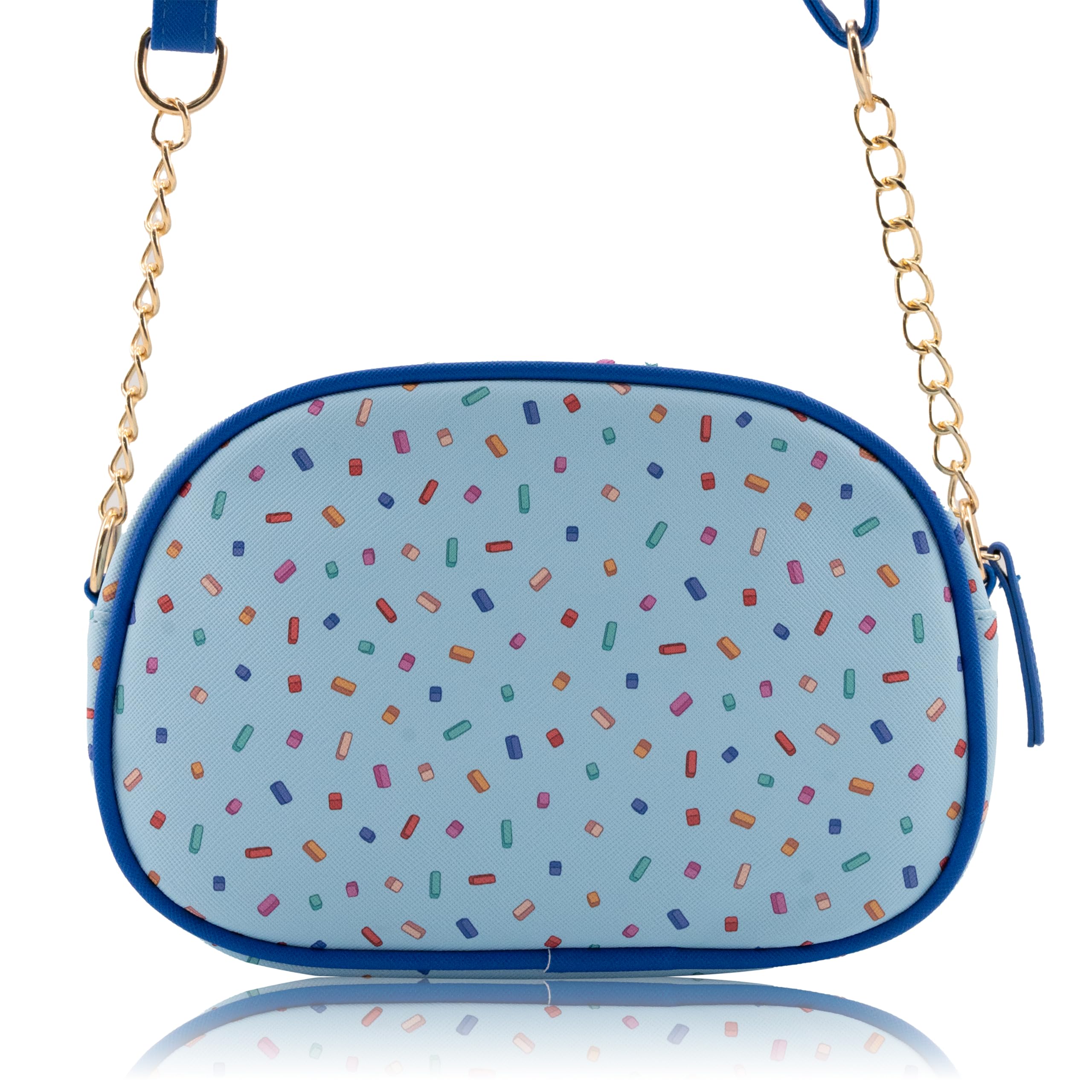 Disney Sanrio Bluey Purse Crossbody Handbag for Women | Metallic Vinyl Women's Shoulder Handbag