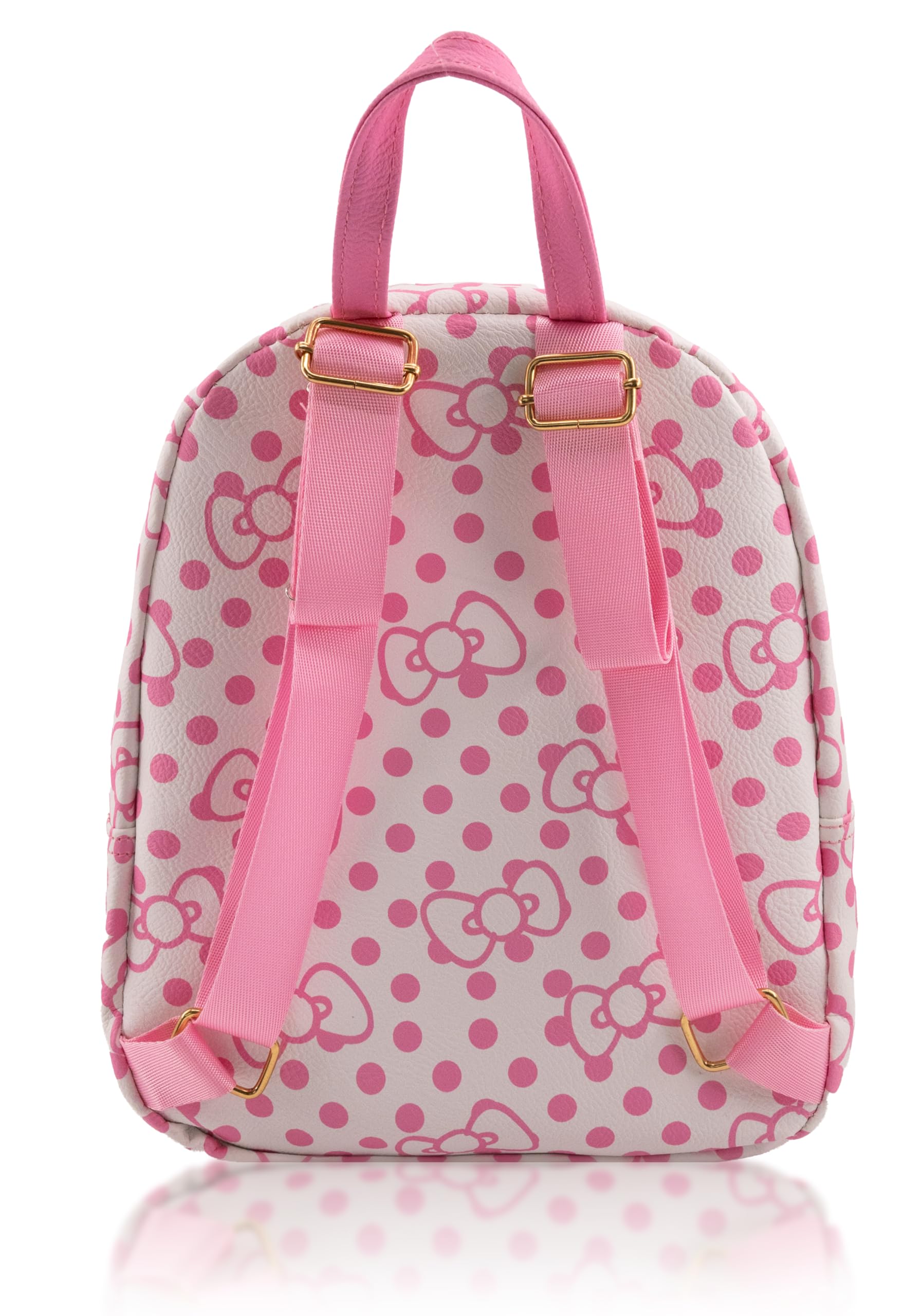 Fast Forward Sanrio Hello Kitty Backpack for Women, Men, Unisex | Cute PU Leather 10" Hello Kitty Mini Backpack Purse Shoulder Purse | Hello Kitty Bag and Hello Kitty Accessories