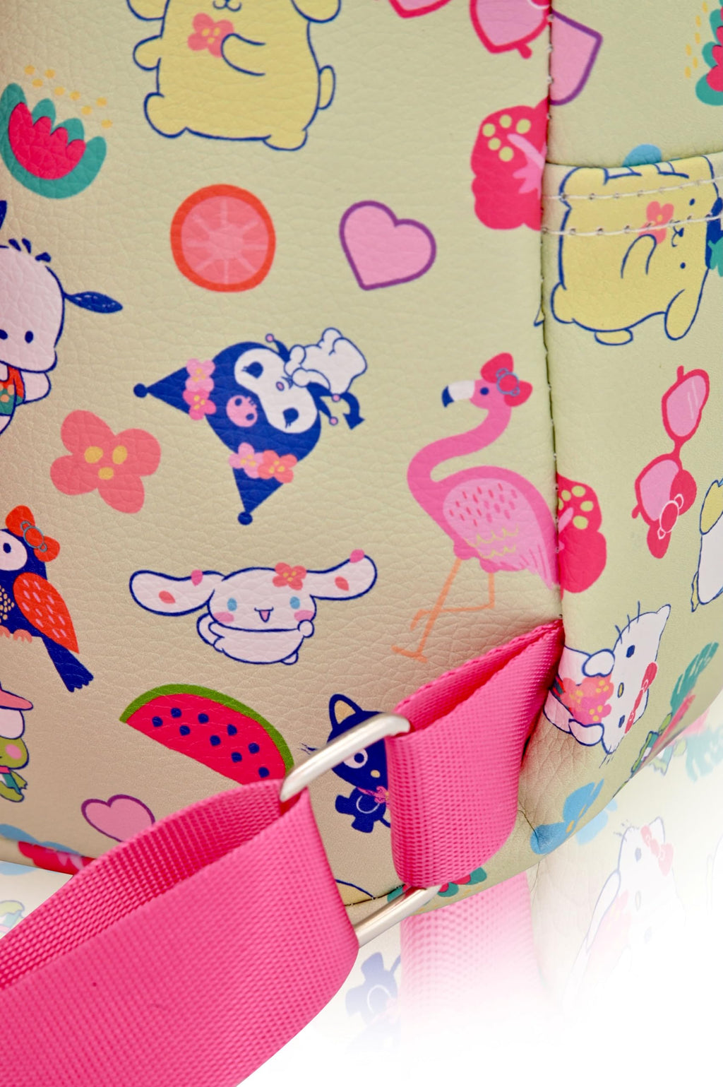 Fast Forward Sanrio Hello Kitty 10" Unisex Daypack Backpack | Cute PU Leather Mini Backpack Purse Shoulder Purse | Hello Kitty Bag and Accessories