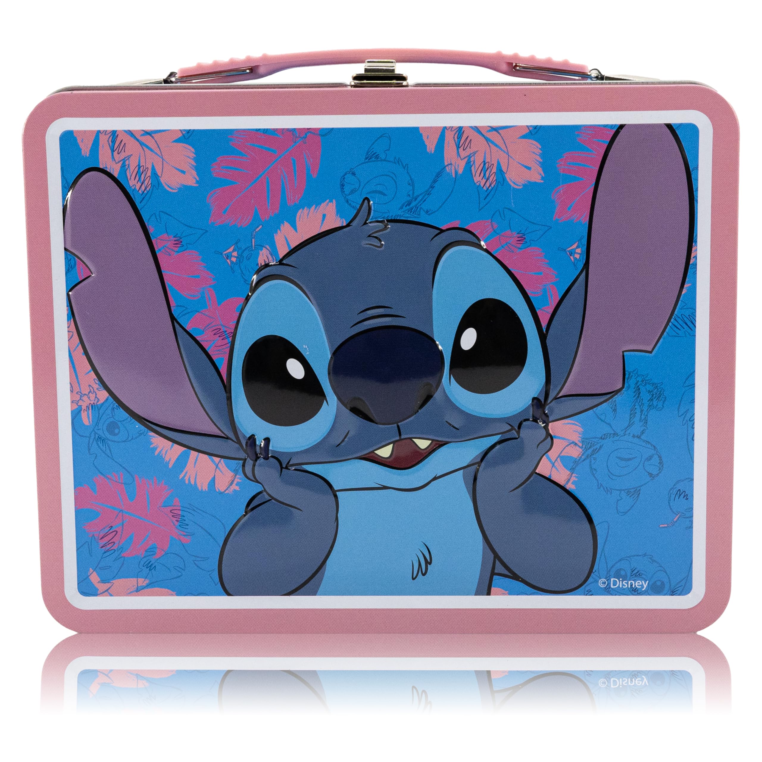 Fast Forward Stitch, Spiderman, Bluey or Hello Kitty Tin Lunch Box for Kids | Stitch Tin Lunchbag for Boys, Girls, Unisex