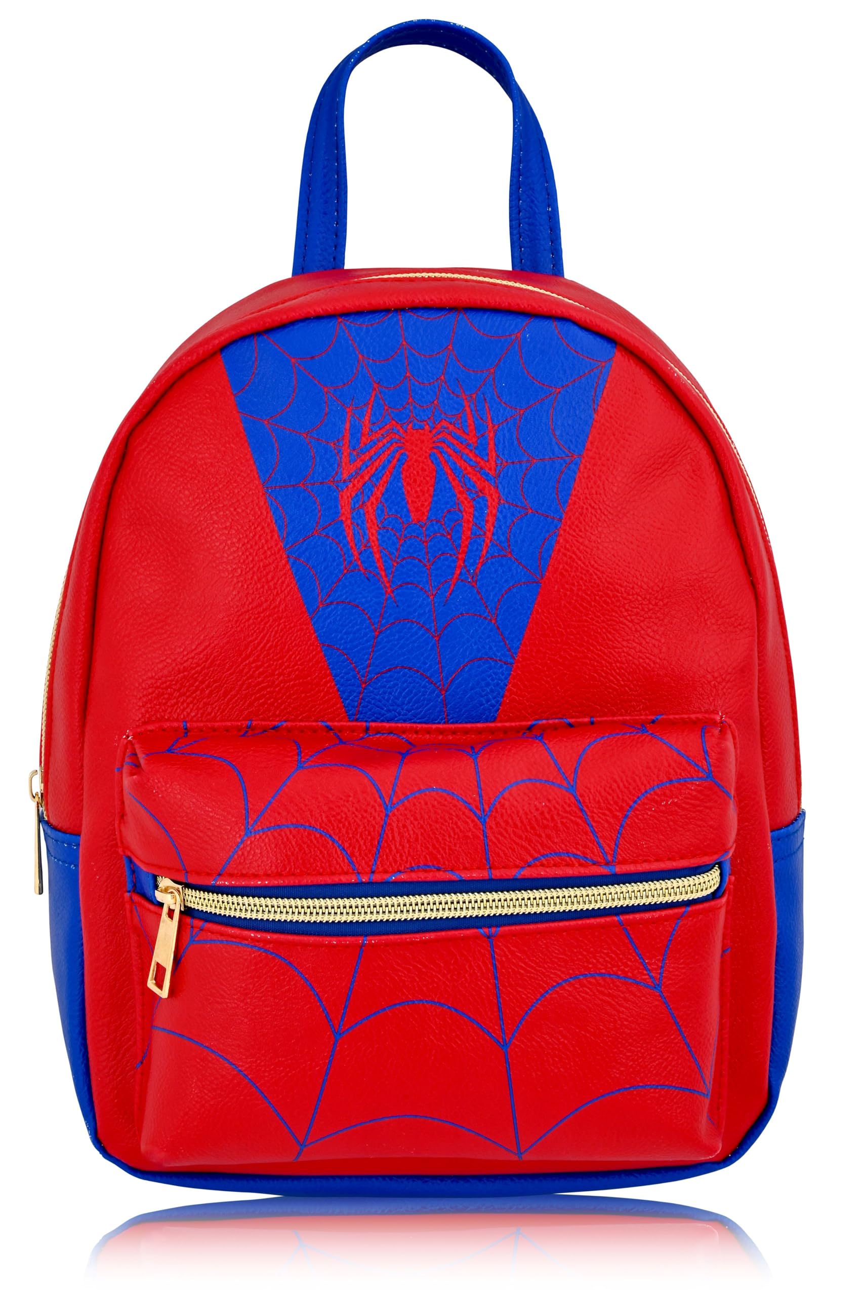 Marvel Spiderman Backpack for Men, Women, Unisex | Cute PU Leather 10" Mini Backpack Purse | Spiderman Bag & Accessories