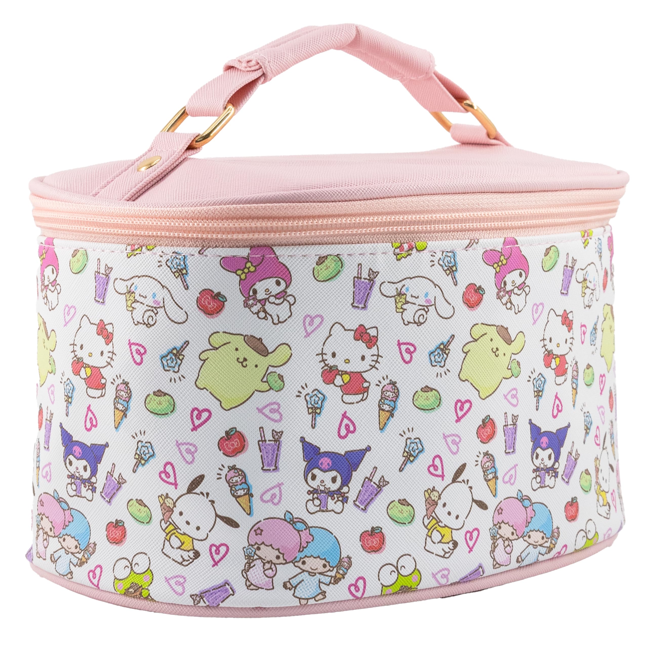 Fast Forward Stitch, Hello Kitty, Bluey or Strawberry Shortcake Makeup Organizer, Travel Toiletry Bag for Women, Makeup Travel Bag, Cosmetic Bag, Train Case