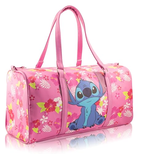 Stitch, Minnie, Mickey, Pooh, Harry Potter, or Jack Skellington 16" Leather Mini Travel Bag, Duffle Bag, Overnight Bag
