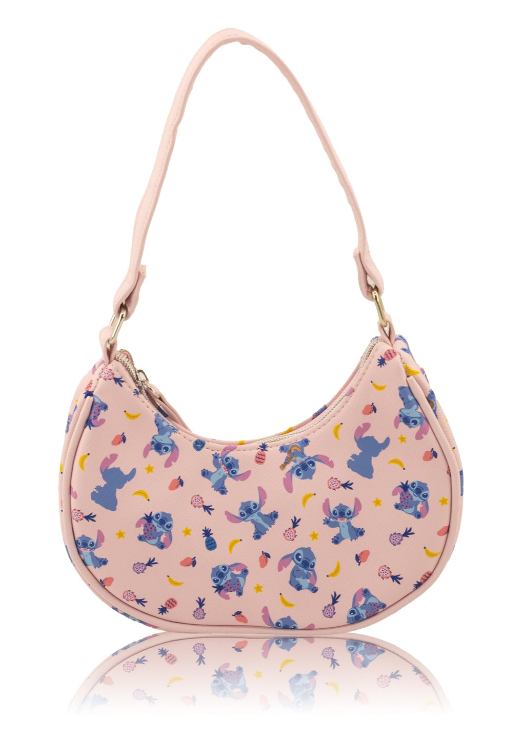 Hello Kitty, Bluey or Stitch Hobo Handbag Purse for Girls | All Over Print Crossbody Shoulder Bag with Adjustable Strap