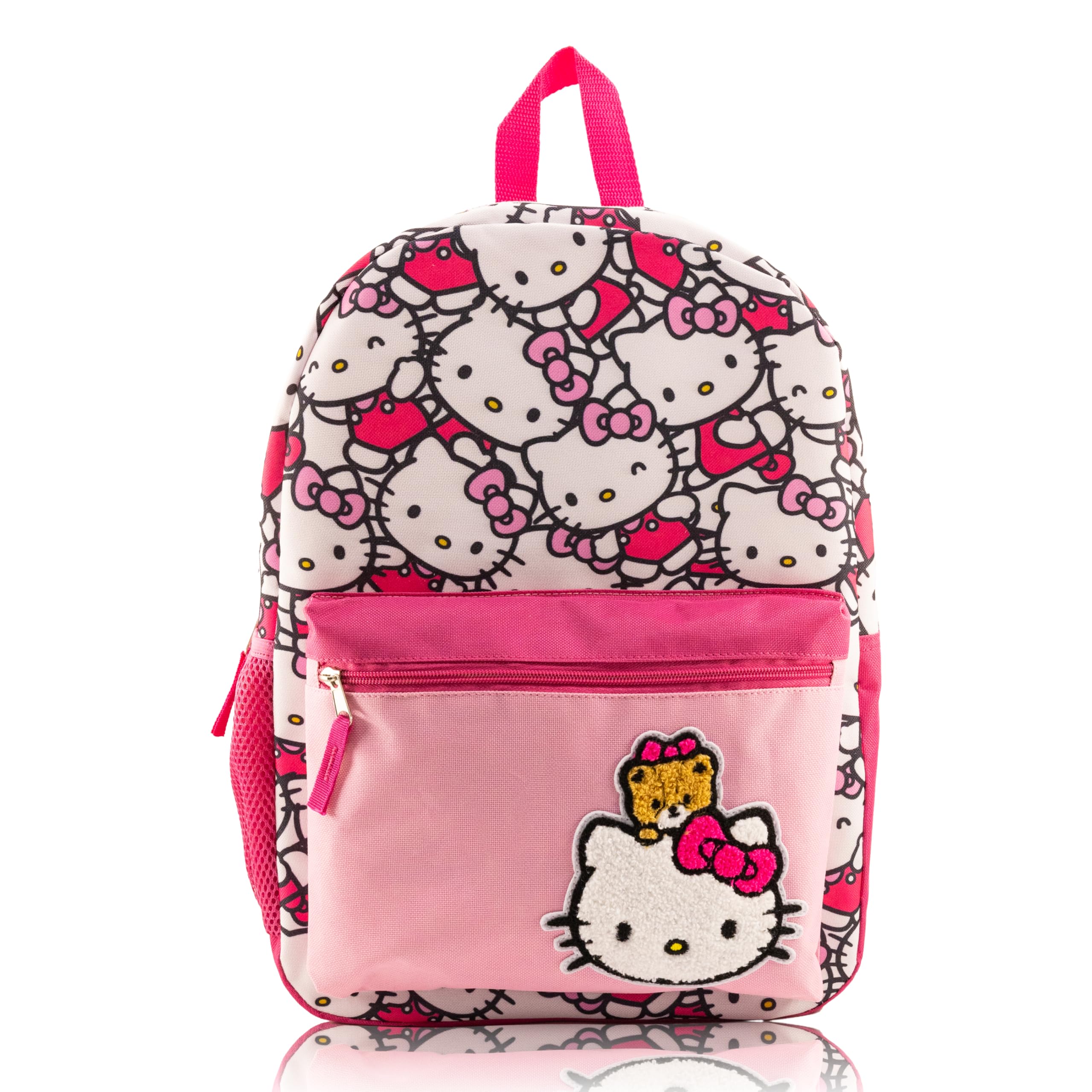 Fast Forward Hello Kitty, Bluey or Stitch Backpack for Kids | Embossed Print Bookbag for Girls, Boys, Unisex