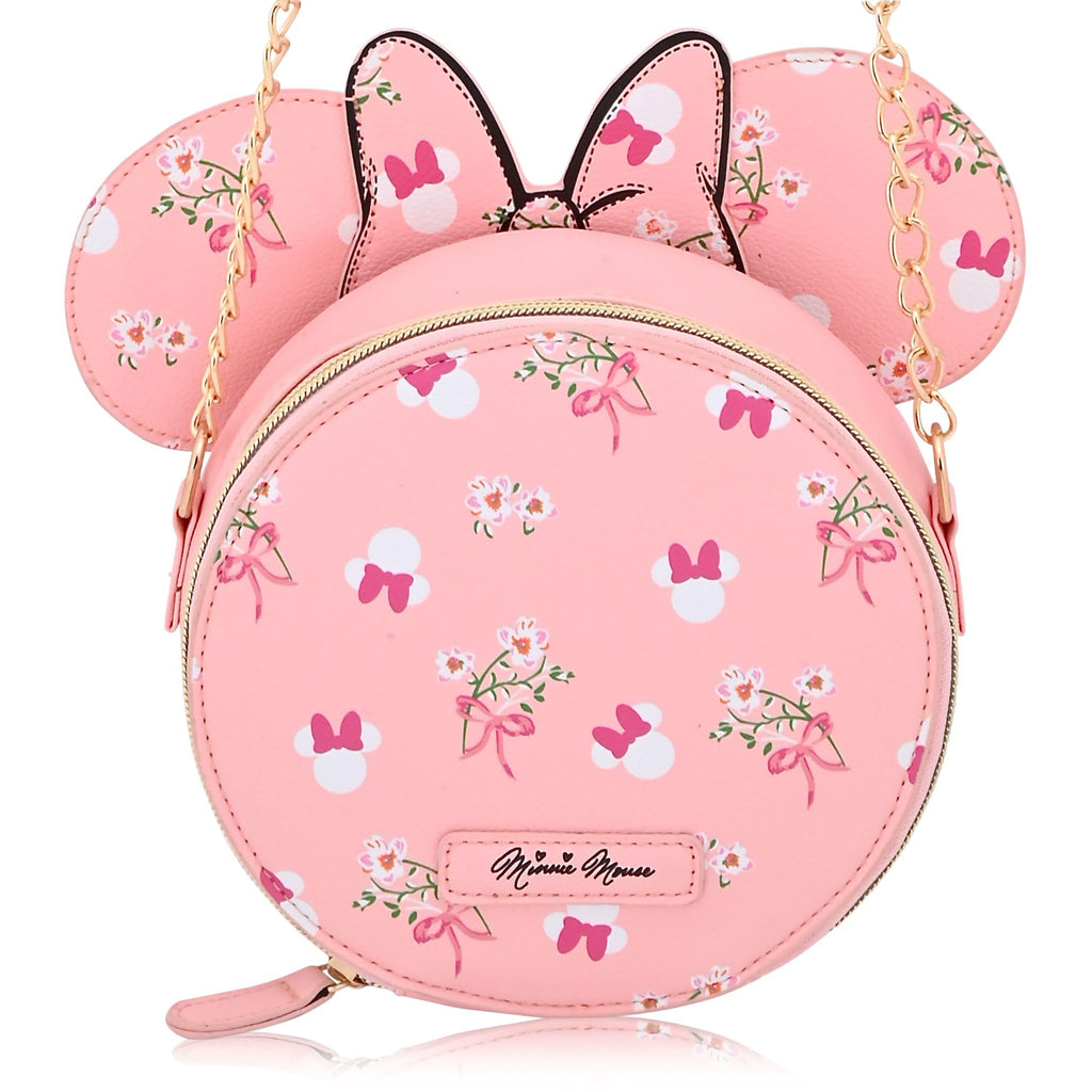 Disney Minnie Mouse Mini Purse Crossbody Handbag for Women | Leather Women's Shoulder Handbag | Minnie Mouse Accessories for Adults, Unisex