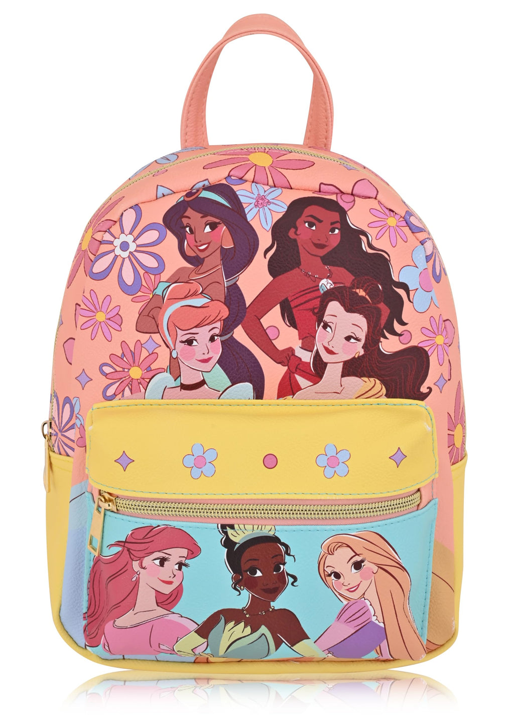 Disney Princess Backpack for Women, Men, Unisex | Cute PU Leather 10" Mini Backpack Purse | Princess Bag & Accessories
