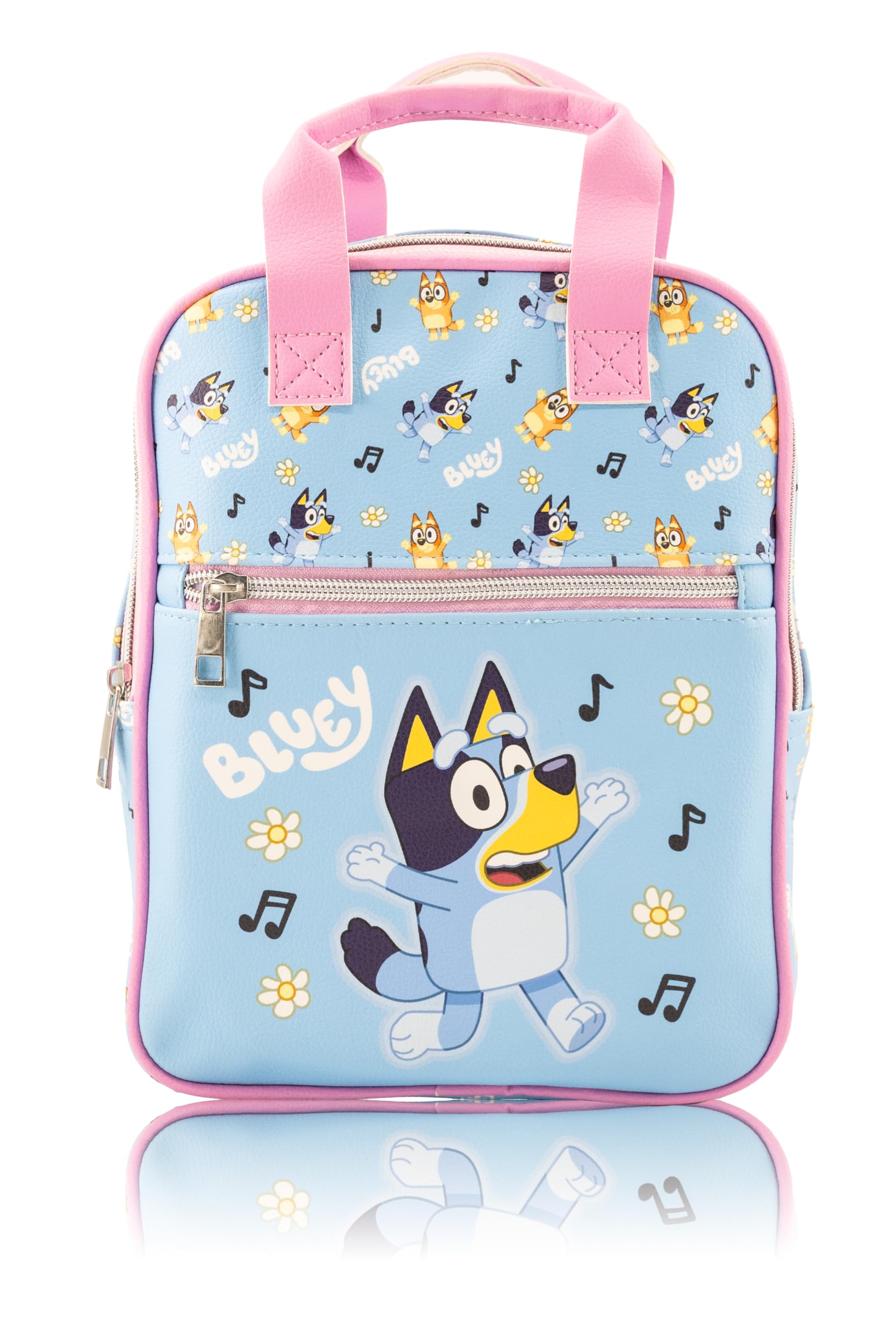 Fast Forward Sitch, Hello Kitty or Bluey Mini Backpack for Kids & Adults | 10" PU Leather Bluey Backpack Purse