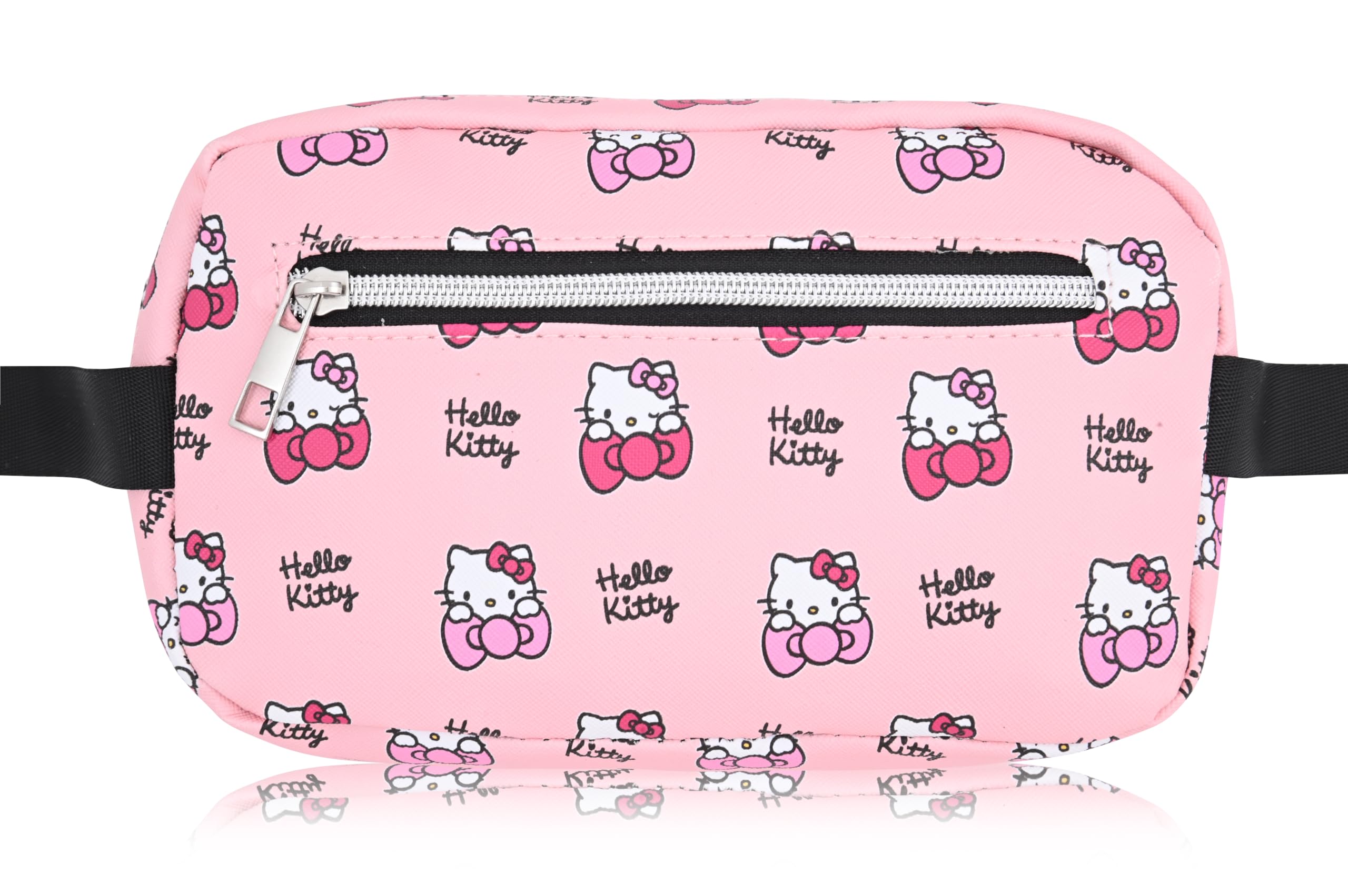 Sanrio Hello Kitty Crossbody Bags for Women | Travel Essentials for Women Fanny Pack Belt Bag with Buckle | Lightweight Travel Accessories Cross Body Bag