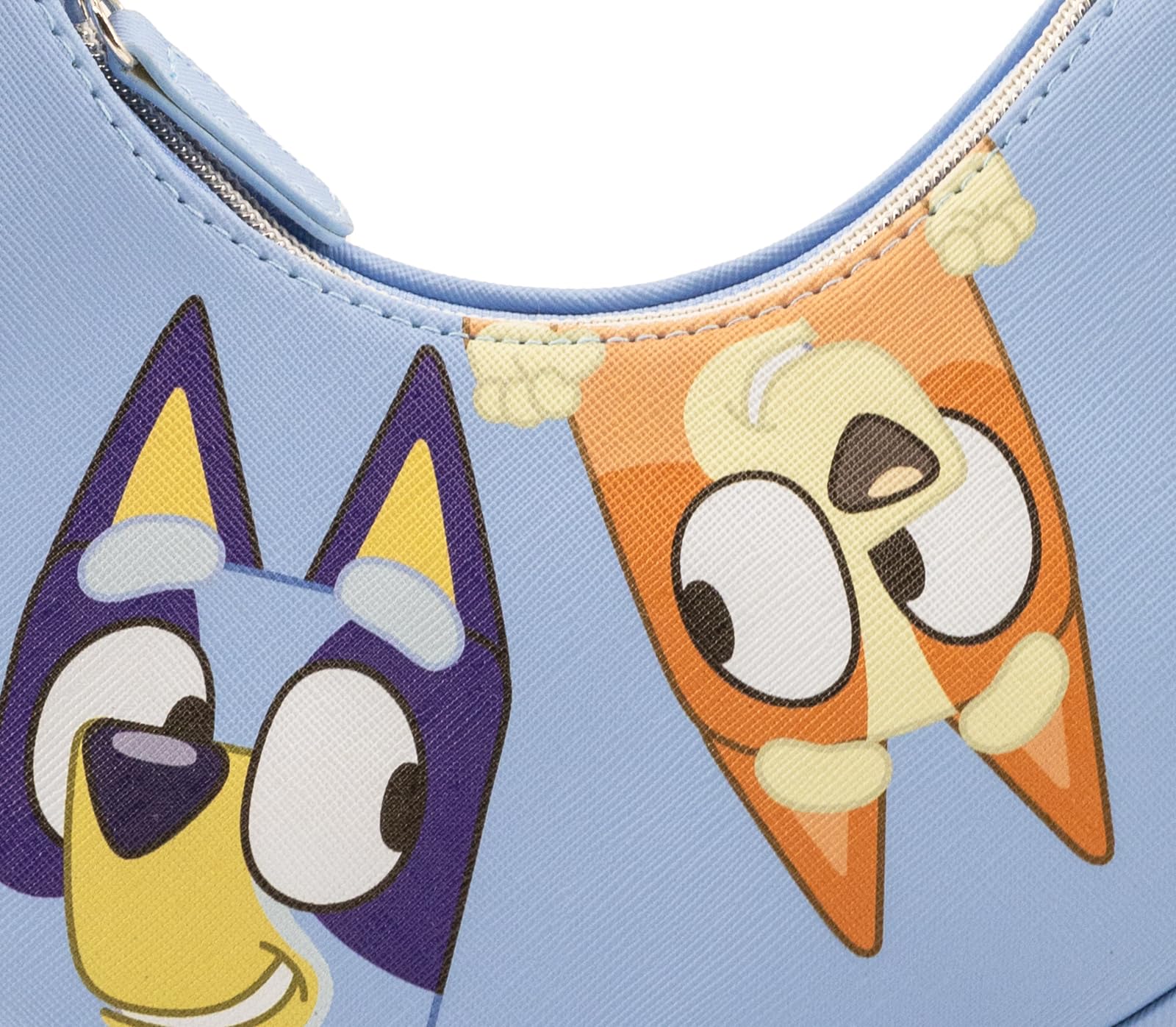 Bluey Hobo Handbag Purse for Girls with Bingo | Official Crossbody Shoulder Bag with Adjustable Strap | Small Toddler Purse, Preschool Handbag, Everyday Tote or Travel Mini Purse for Kids Ages 3+