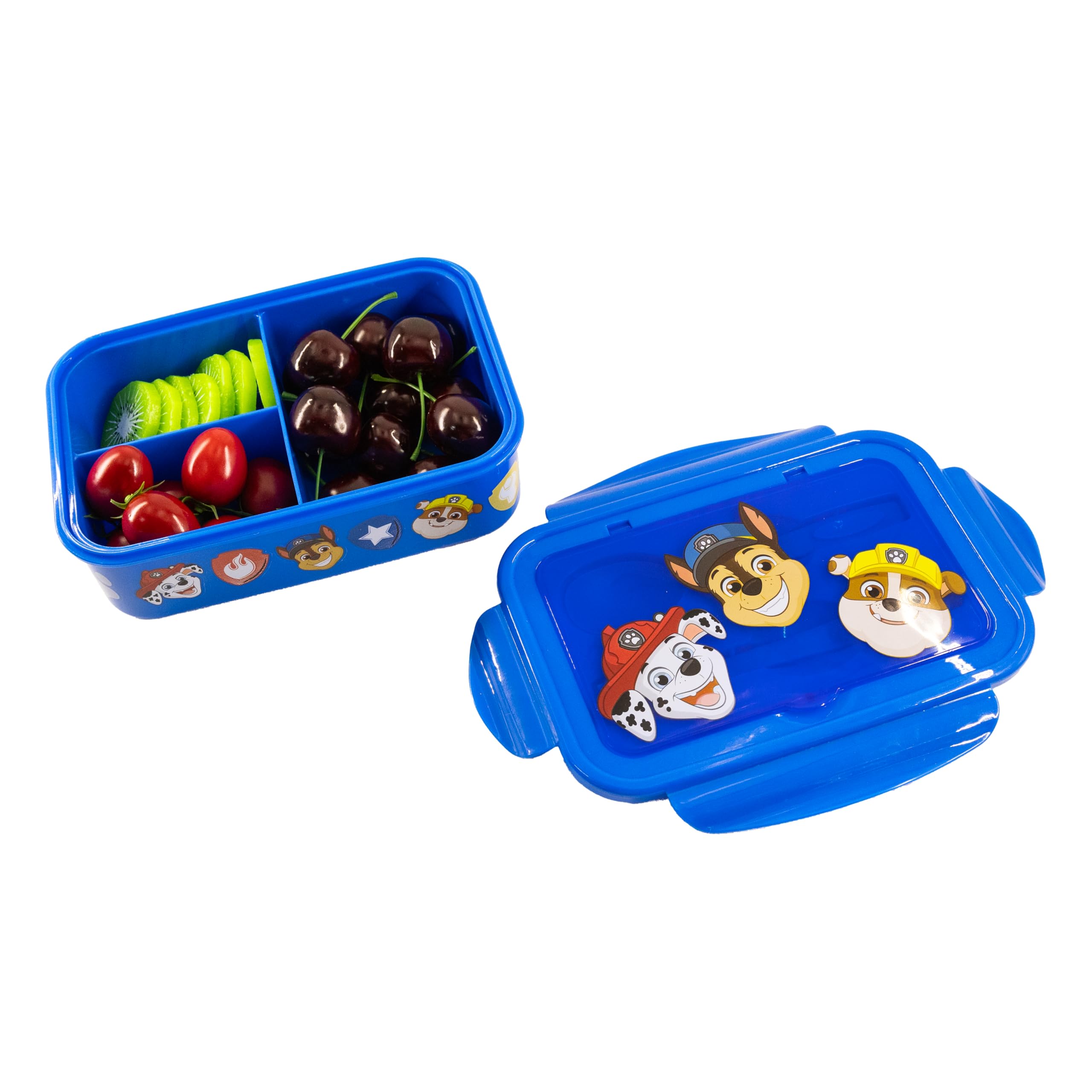 Fast Forward Spiderman, Paw Patrol, Bluey or Hello Kitty Bento Lunch Box for Kids | Marvel Food Container with Utensils