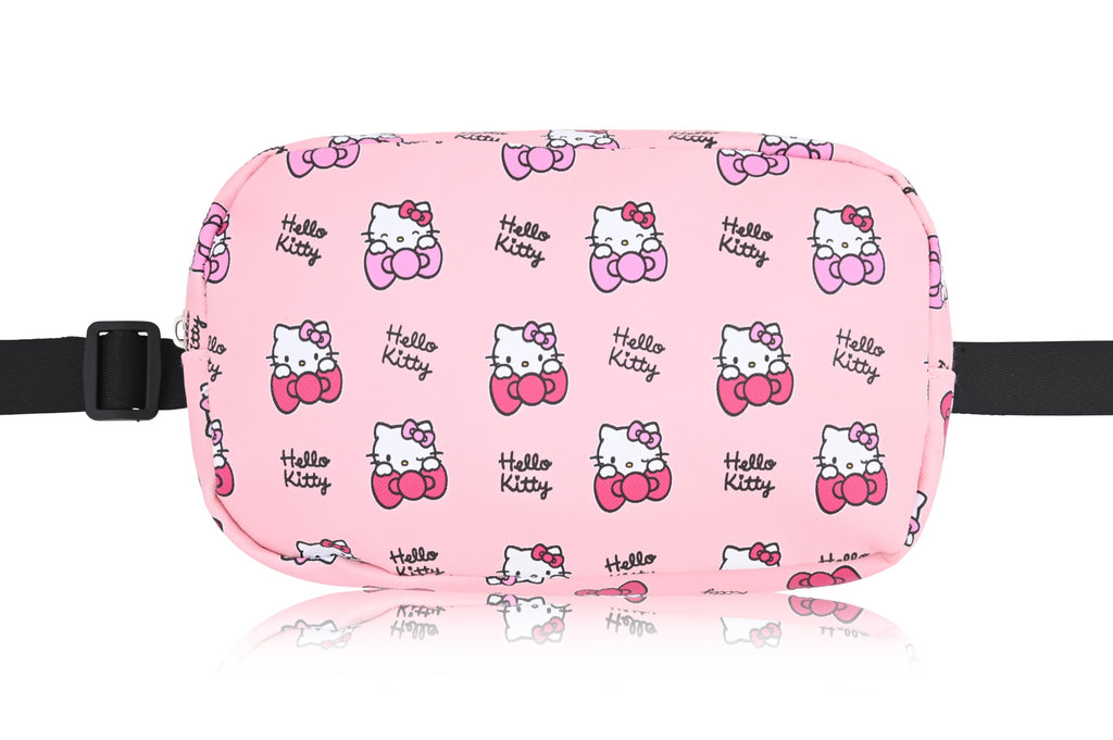 Sanrio Hello Kitty Crossbody Bags for Women | Travel Essentials for Women Fanny Pack Belt Bag with Buckle | Lightweight Travel Accessories Cross Body Bag
