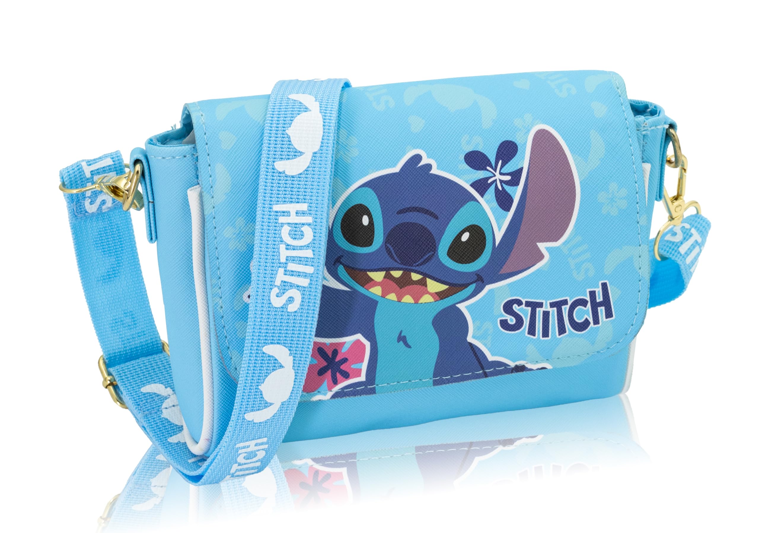 Fast Forward Stitch, Hello Kitty or Bluey Girls Purse | Small Crossbody Shoulder Bag with Adjustable Strap