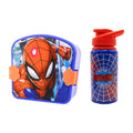 Fast Forward Spiderman or Hello Kitty Lunch Box with Water Bottle for Kids | Toddler Lunch Kit with Handle | BPA-Free Plastic Food Container and Matching Bottle