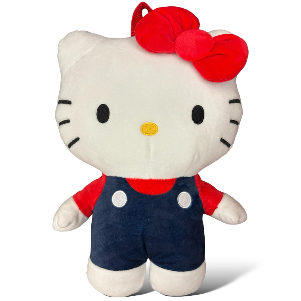 Hello Kitty Girls Red Plush Backpack for Kids - 13 Inch Hello Kitty Bag with Red Adjustable Strap Mini Backpack Cute Backpack Hello Kitty Bag Backpack for Kids