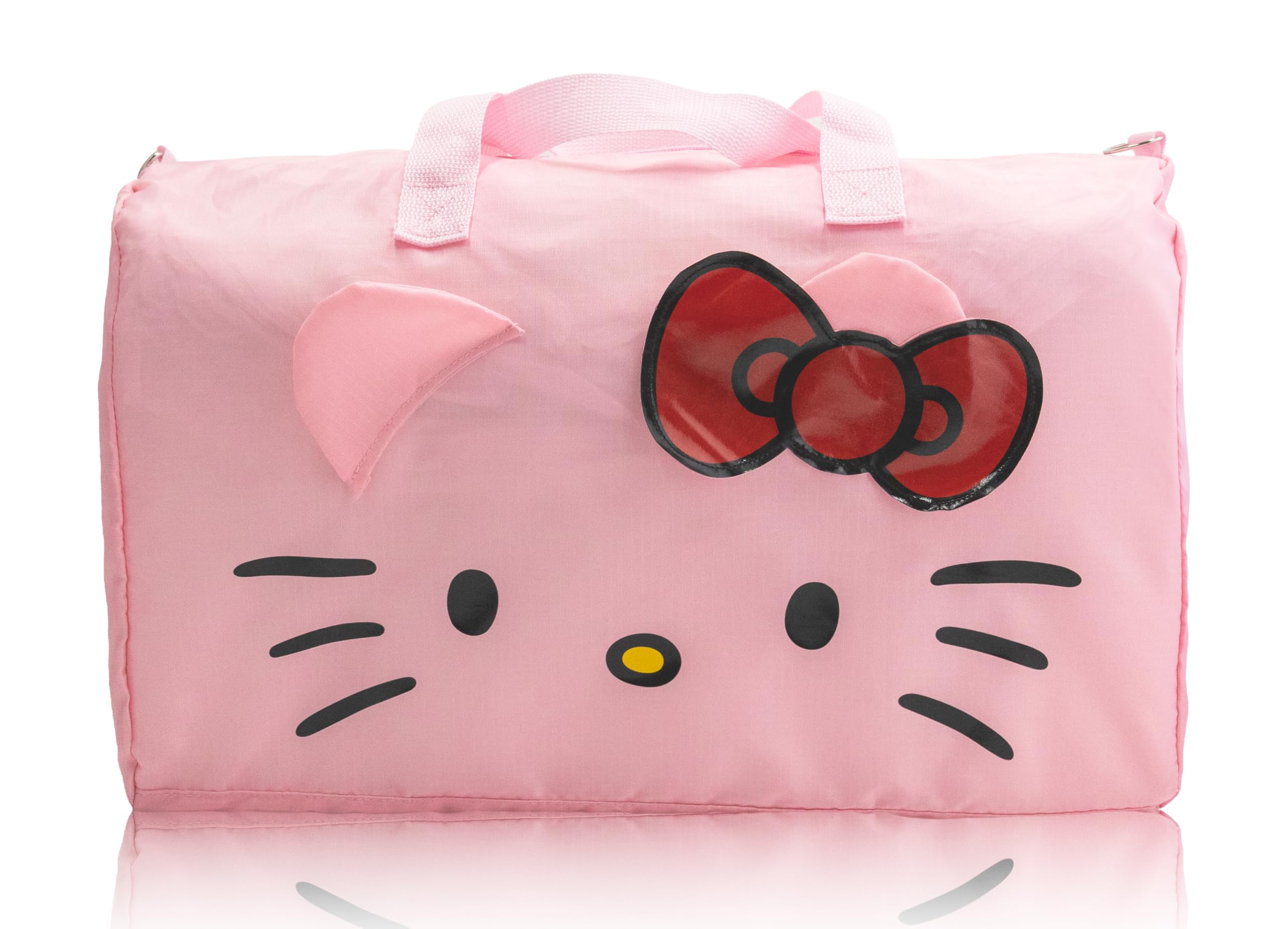 Stitch, Spiderman, Paw Patrol or Hello Kitty Duffle Bag | Lightweight Foldable Travel Duffel with Shoulder Strap & Luggage Sleeve