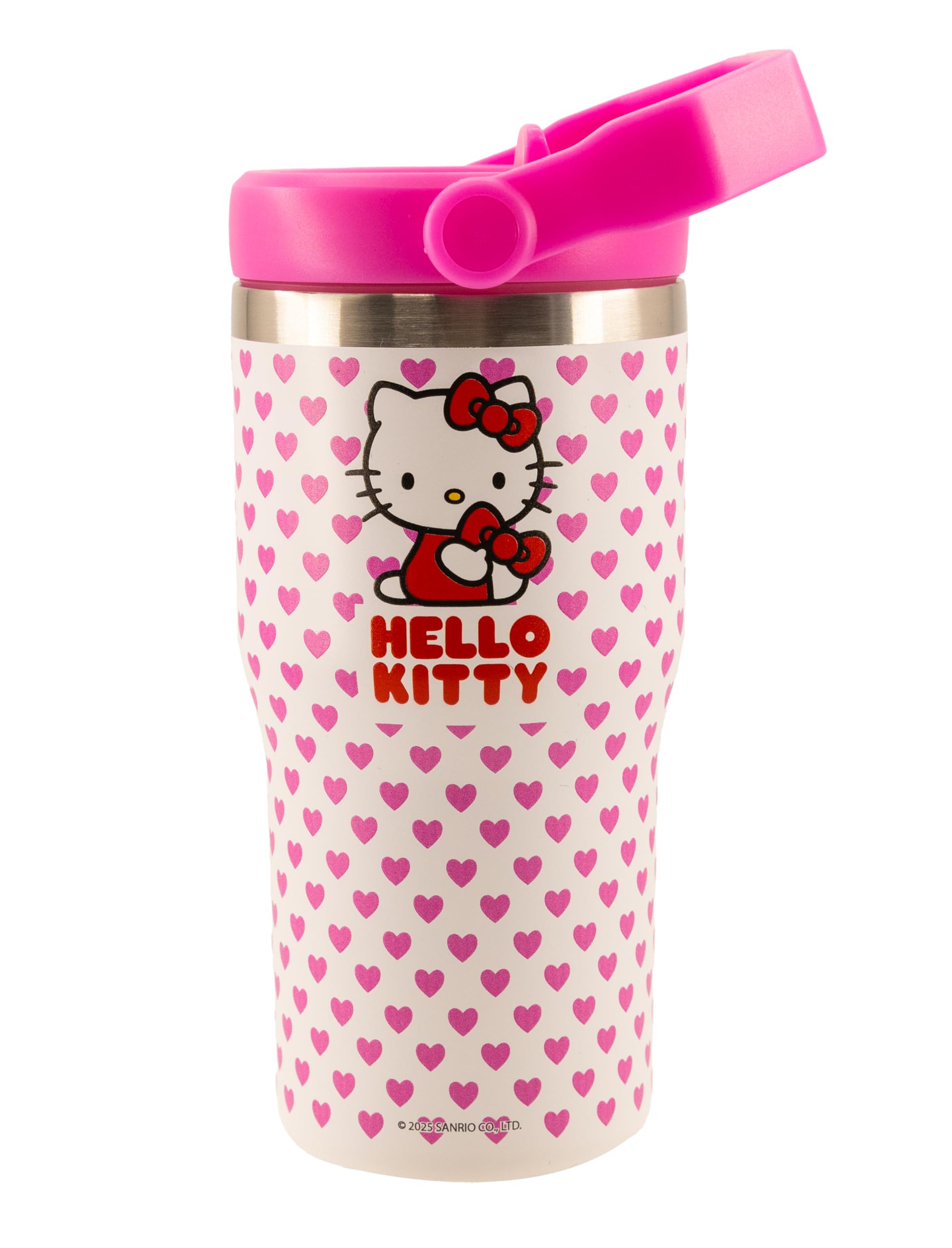 Jurassic World or Hello Kitty Insulated Stainless Steel Water Bottle with Handle | 20 Oz Insulated Water Bottle
