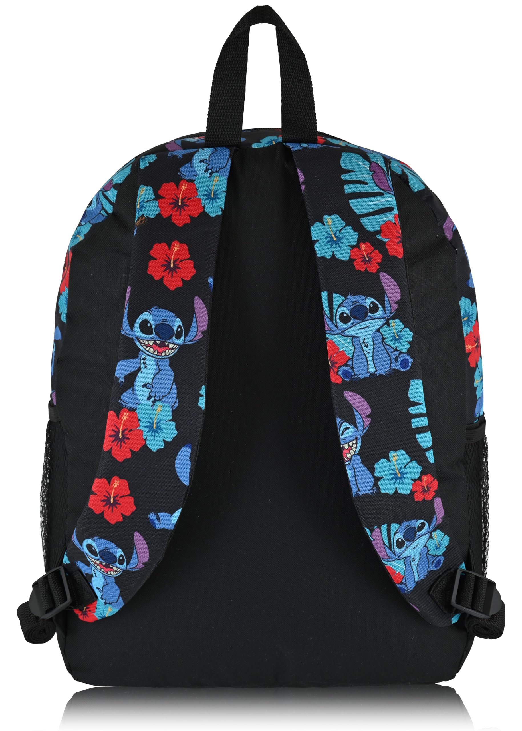 Disney Stitch Backpack - 16" Lilo and Stitch Canvas School Bag for Kids | Disney School Supplies for Toddlers, Kids, Boys, Girls
