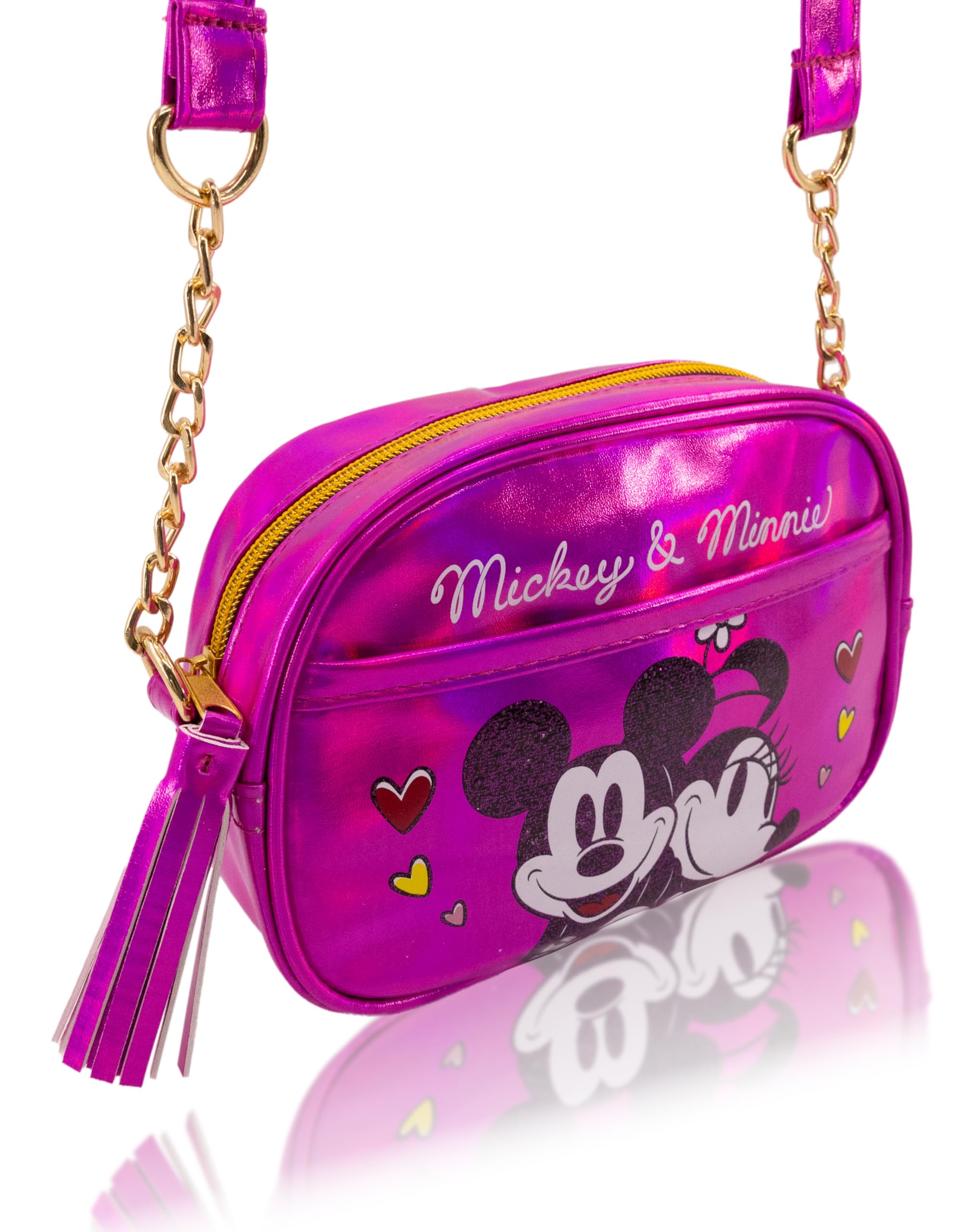Disney Sanrio Bluey Purse Crossbody Handbag for Women | Metallic Vinyl Women's Shoulder Handbag