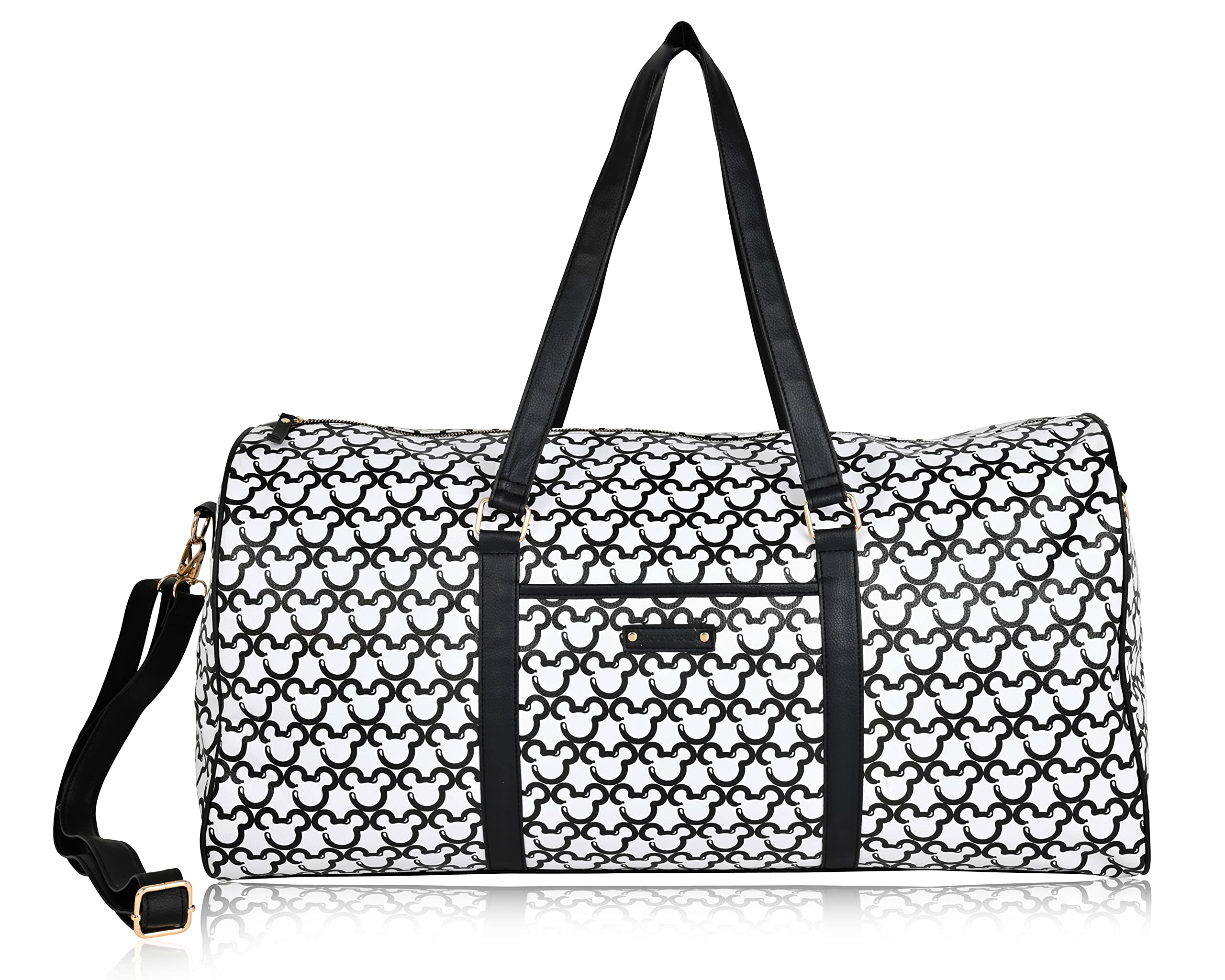Mickey Mouse Overnight Duffle Bag - Mickey & Minnie Mouse Classic Premium Overnight Duffle Bag
