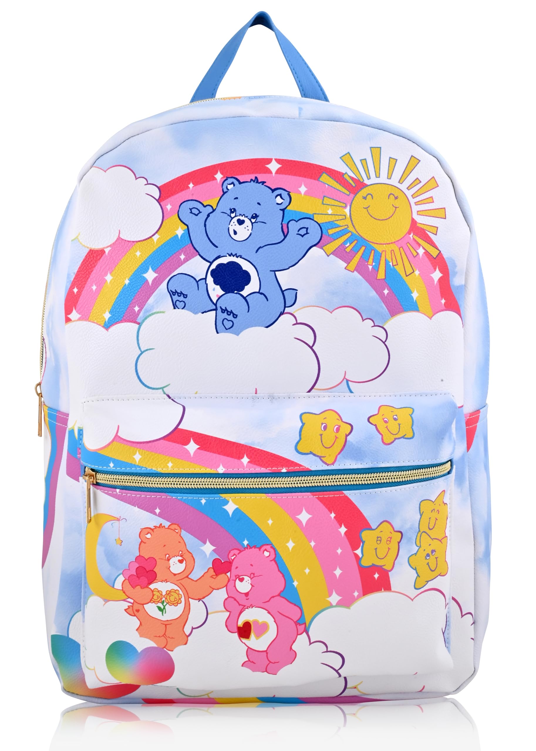 Hello Kitty, Stitch, Princess, Care Bears or Mickey Mouse Backpack for Women, Men, Unisex | Cute PU Leather Large Backpack