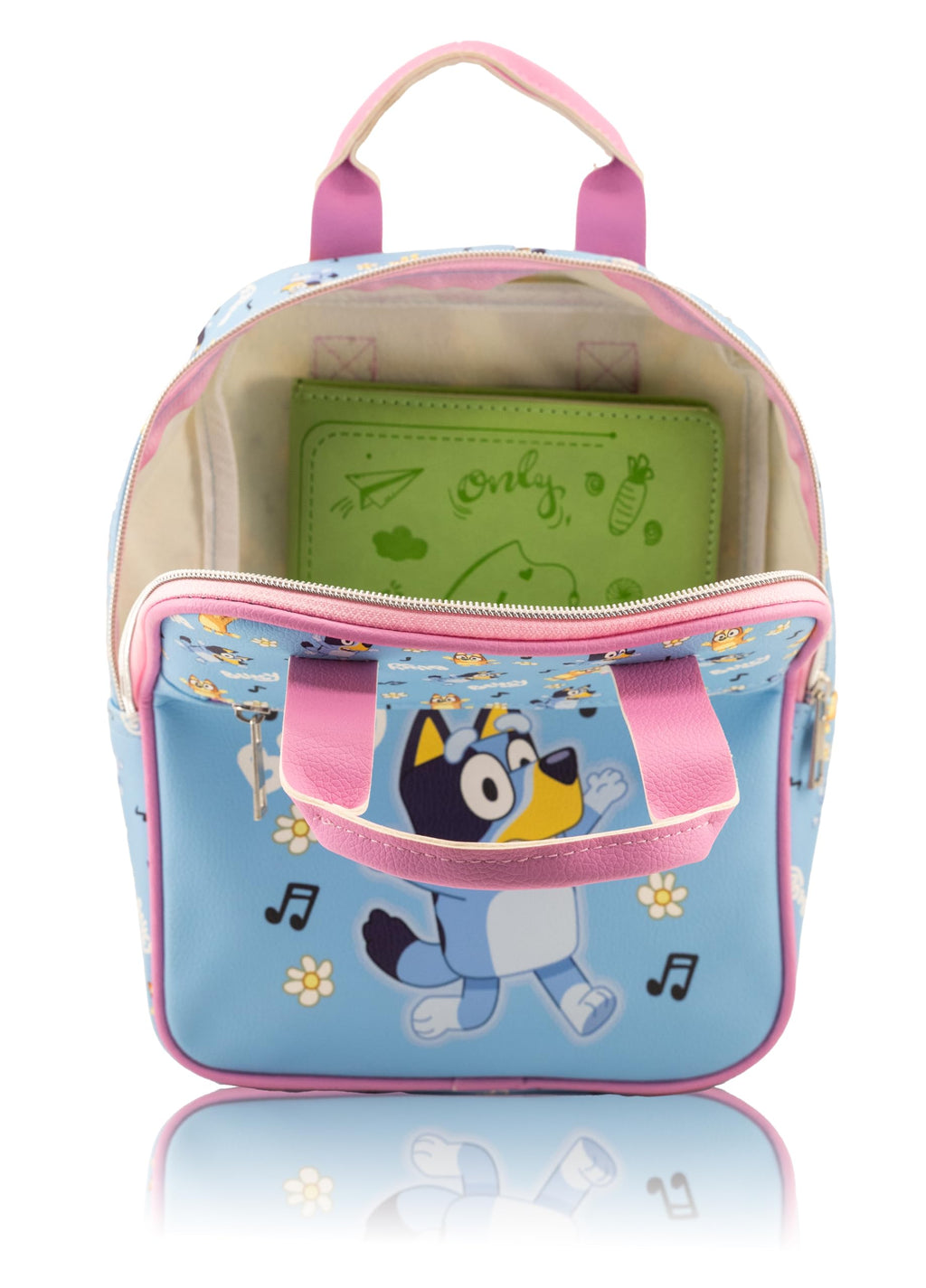 Fast Forward Sitch, Hello Kitty or Bluey Mini Backpack for Kids & Adults | 10" PU Leather Bluey Backpack Purse