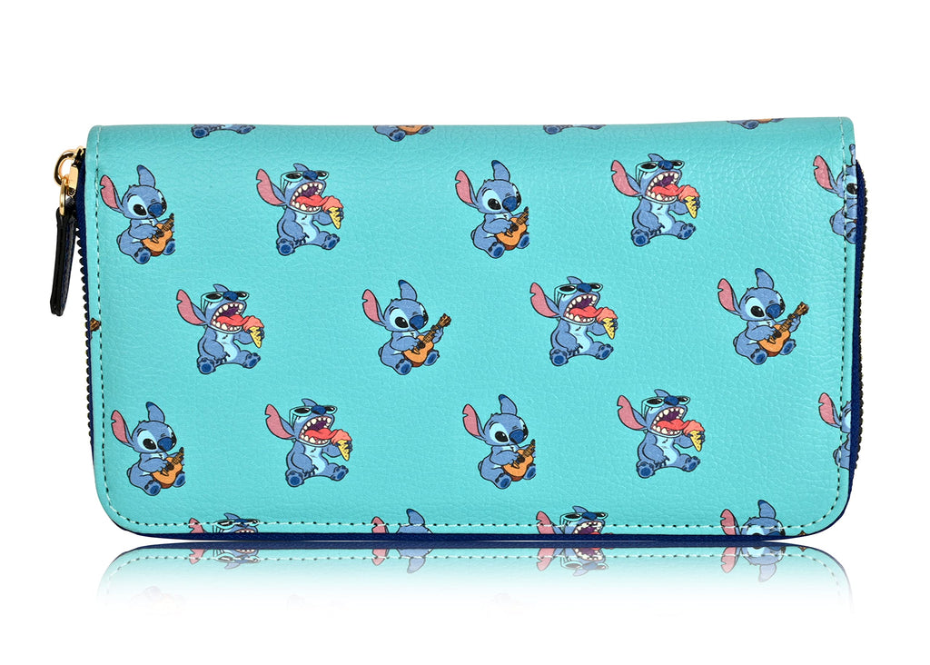 Lilo and Stitch Zip Wallet - Lilo and Stitch Zip Wallet (Light Blue Stitch)